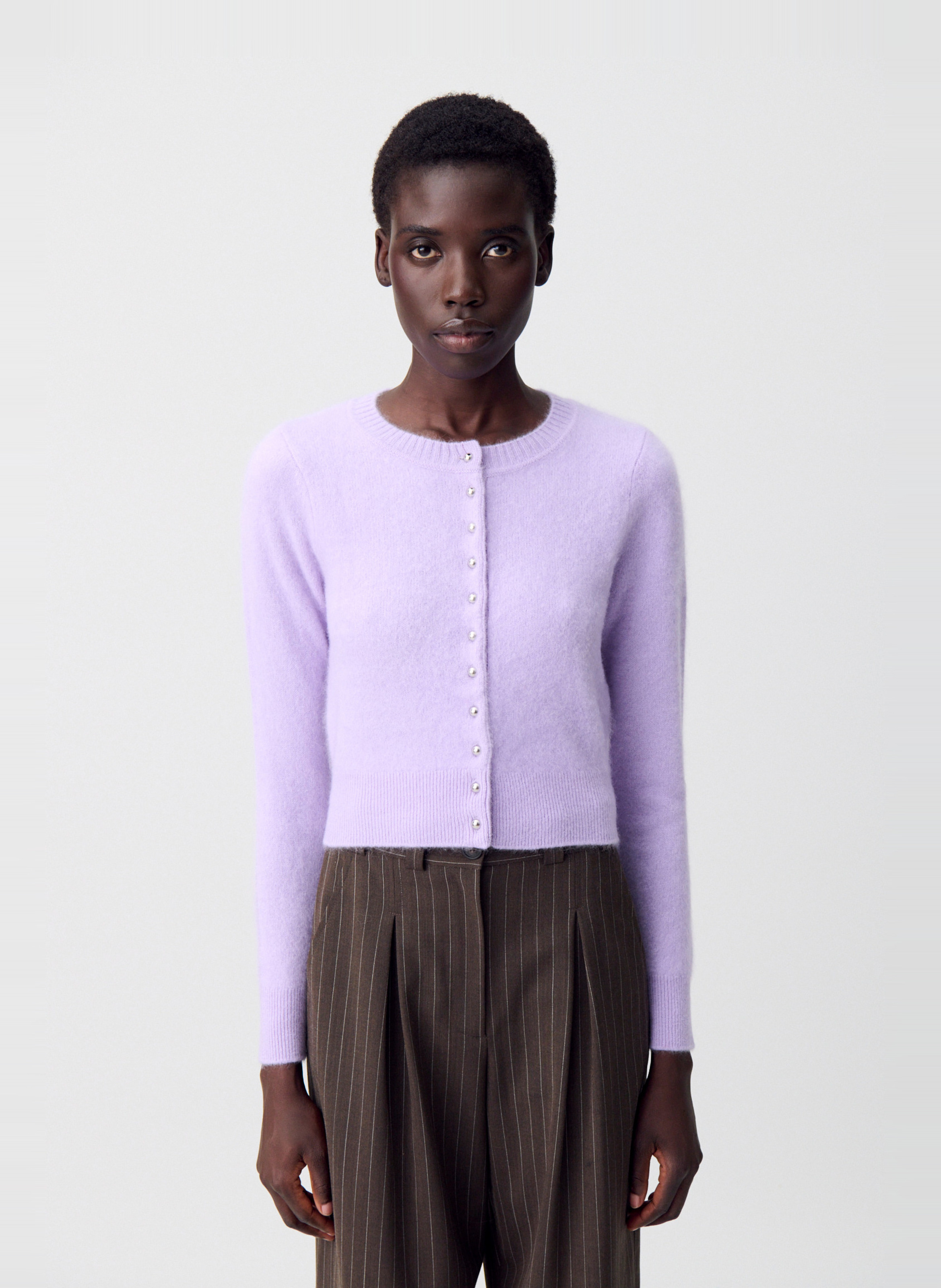 Gilet ocl rond en laine mélangée CLAUDIE PIERLOT