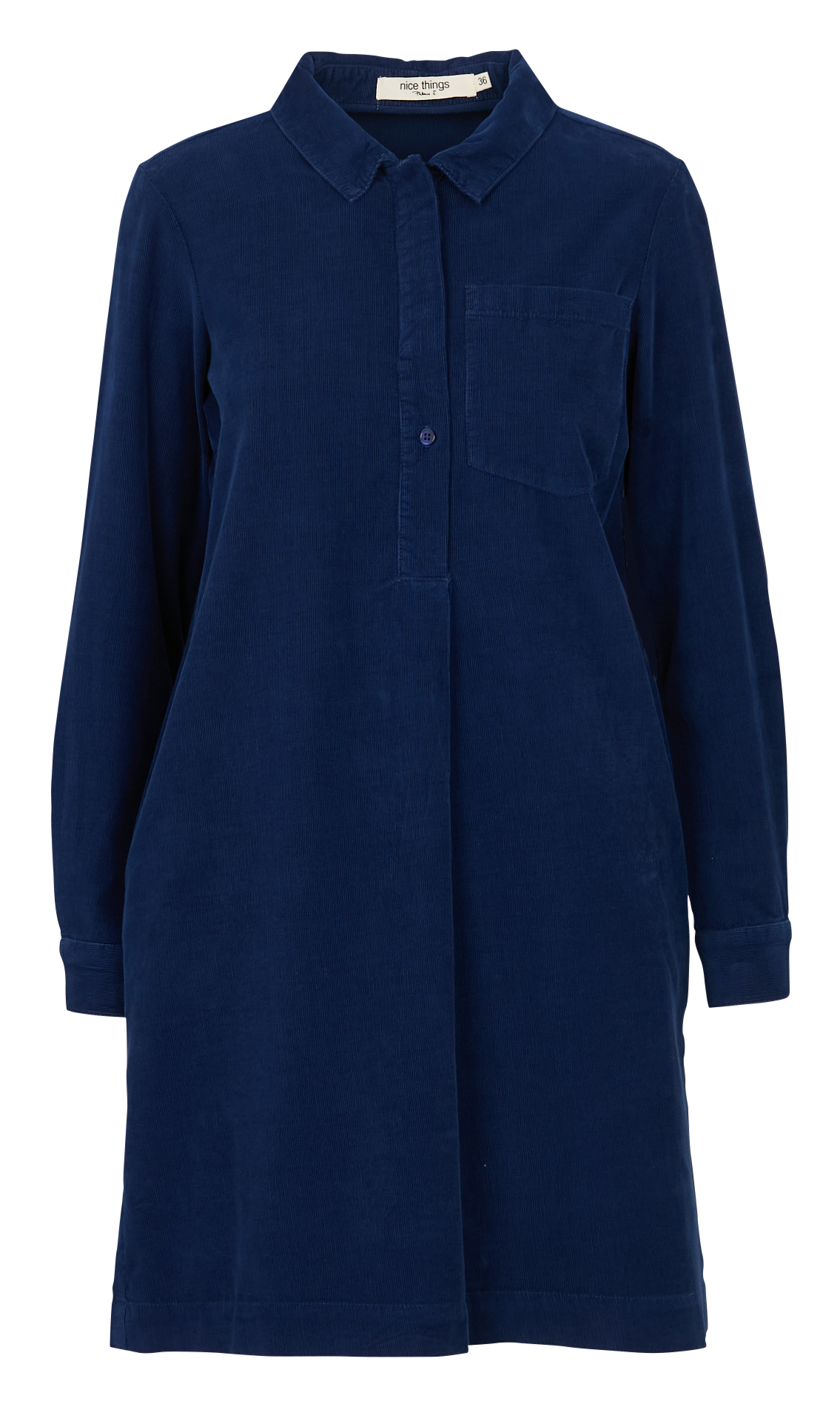 Robe courte en coton NICE THINGS Bleu