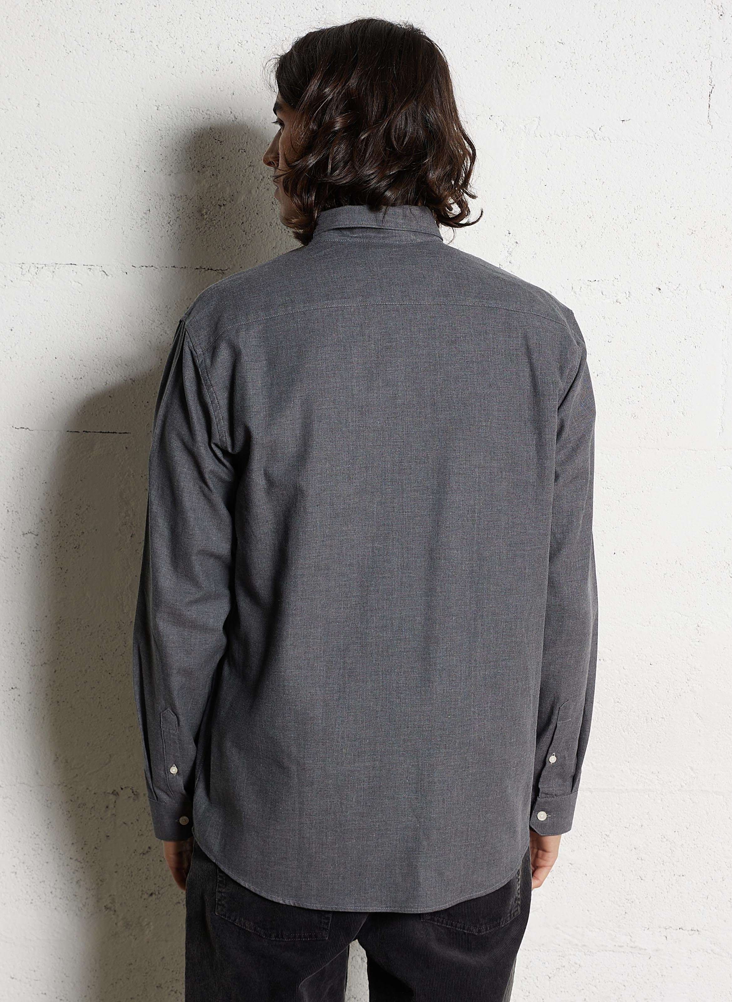 Dakota regular-fit cotton shirt AU PRINTEMPS PARIS Grey