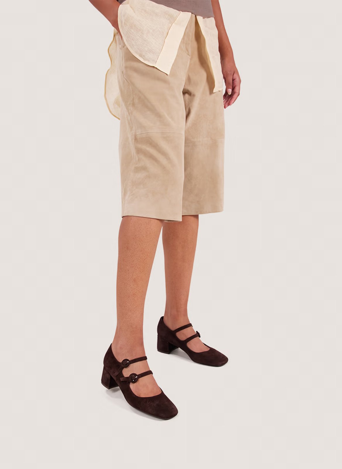 Beyou suede high heels  JONAK Brown