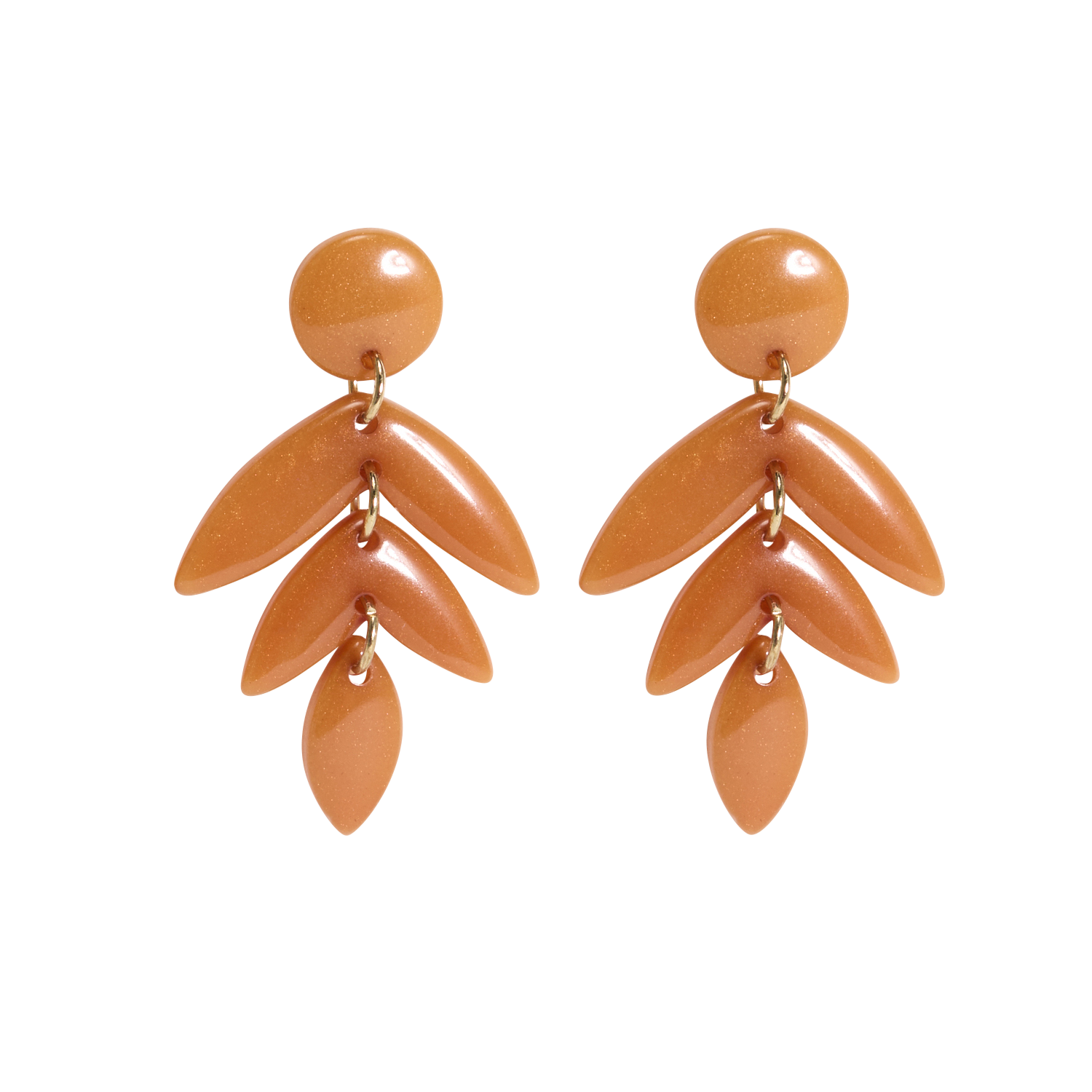 Pendientes de varilla largos FEEKA Amarillo