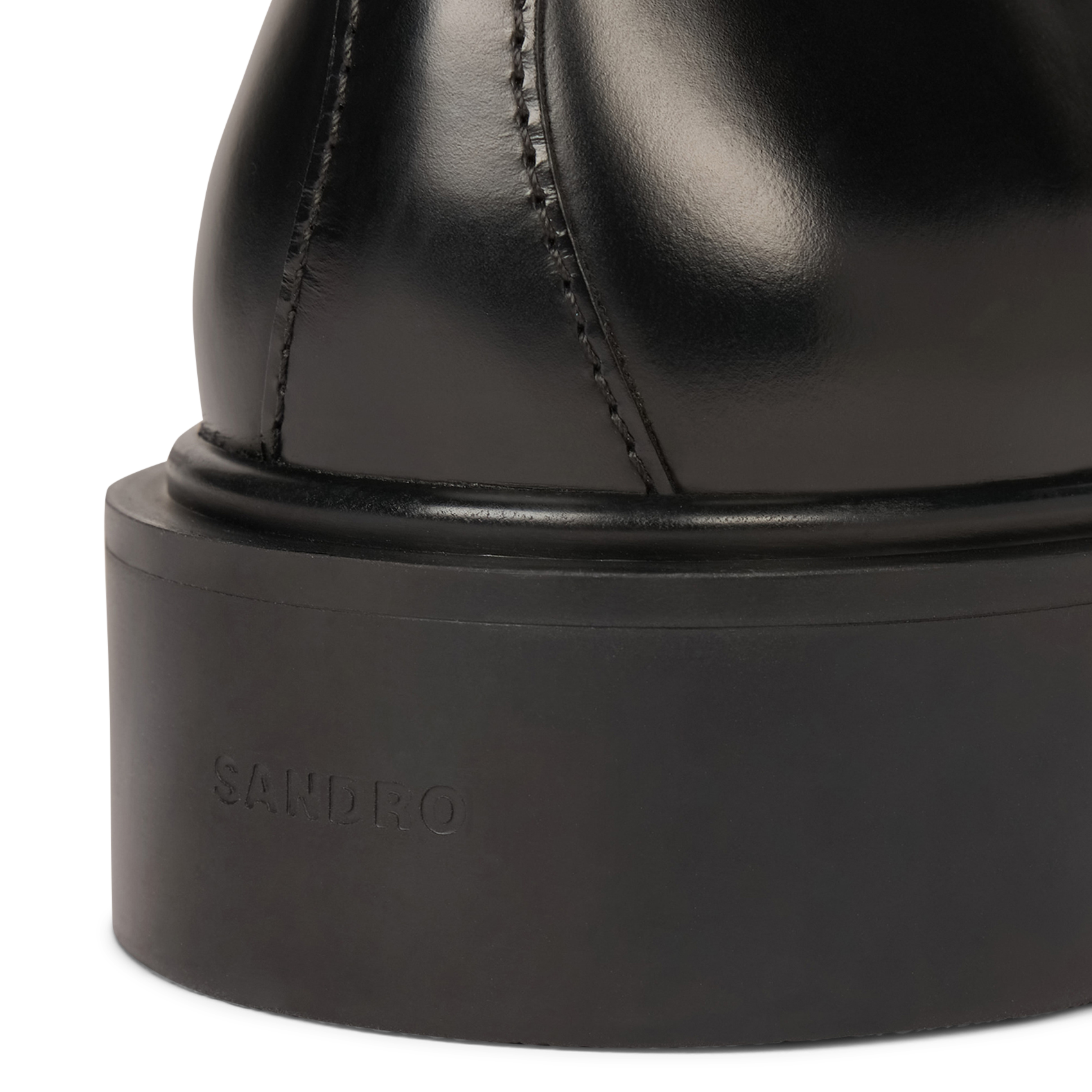 Derbies en cuir SANDRO Noir