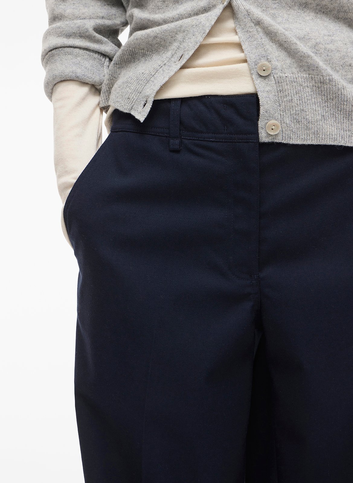 Bandplooibroek ROUGE EDIT Blauw