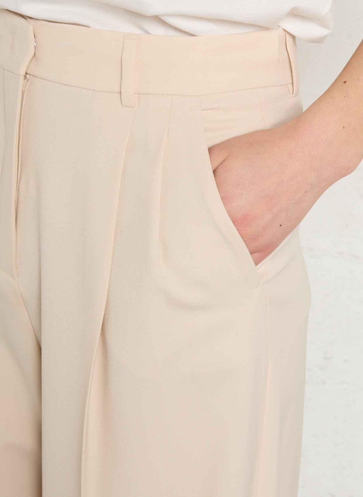 Wijde broek MAX MARA WEEK END Wit