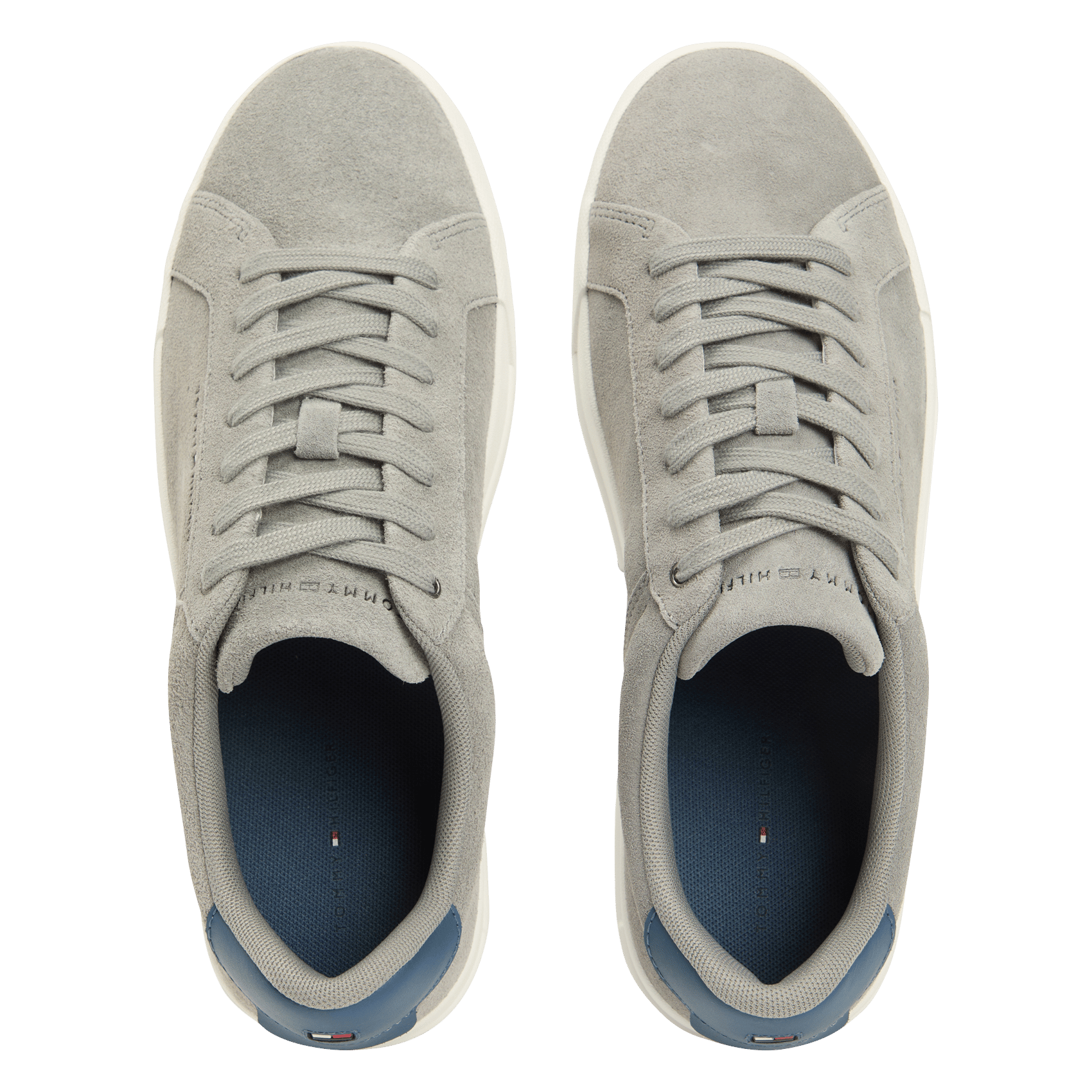 Lage sneakers van suèdeleer TOMMY HILFIGER Grijs