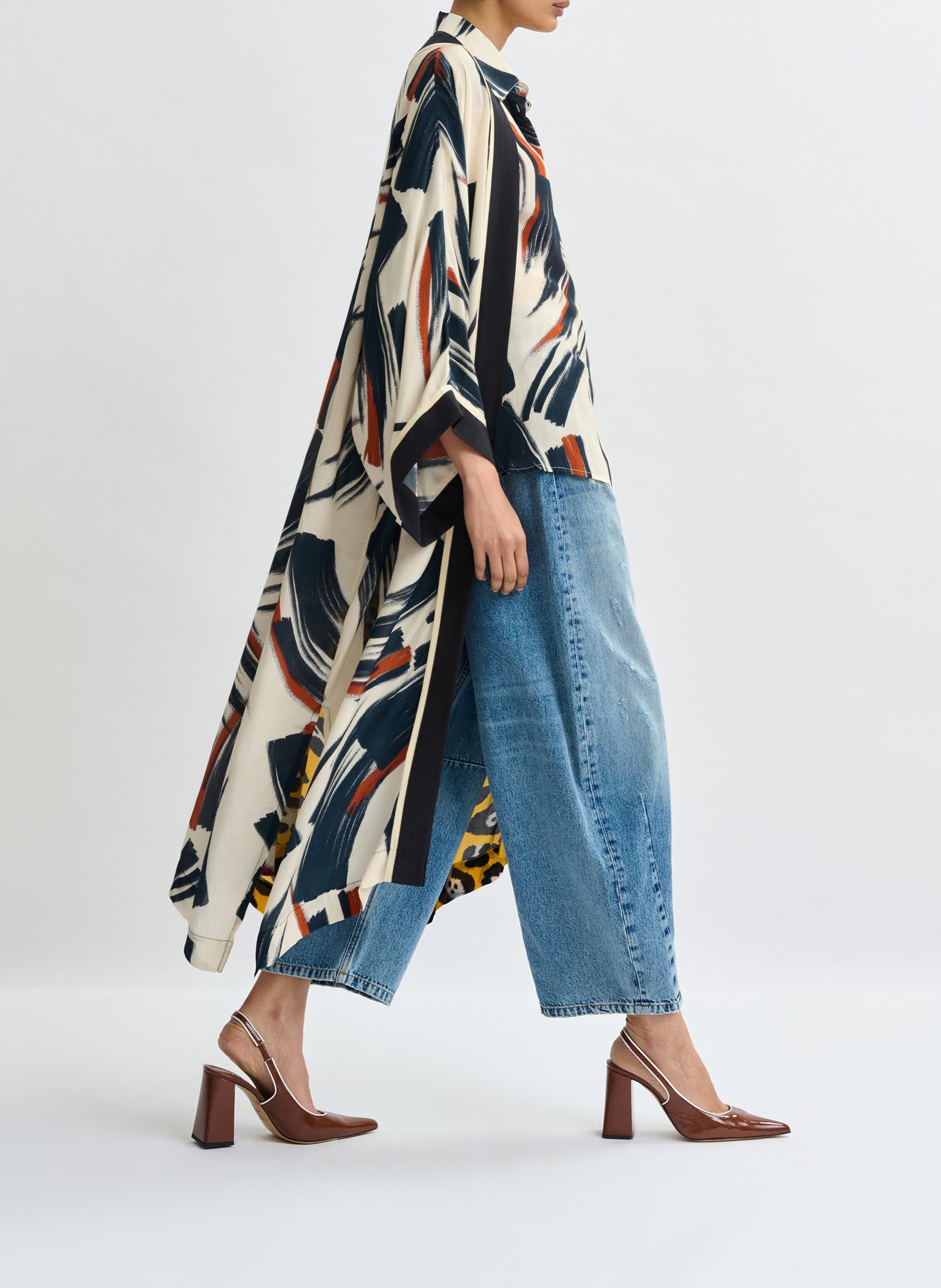 Kimono imprimé ESSENTIEL ANTWERP Multicolore