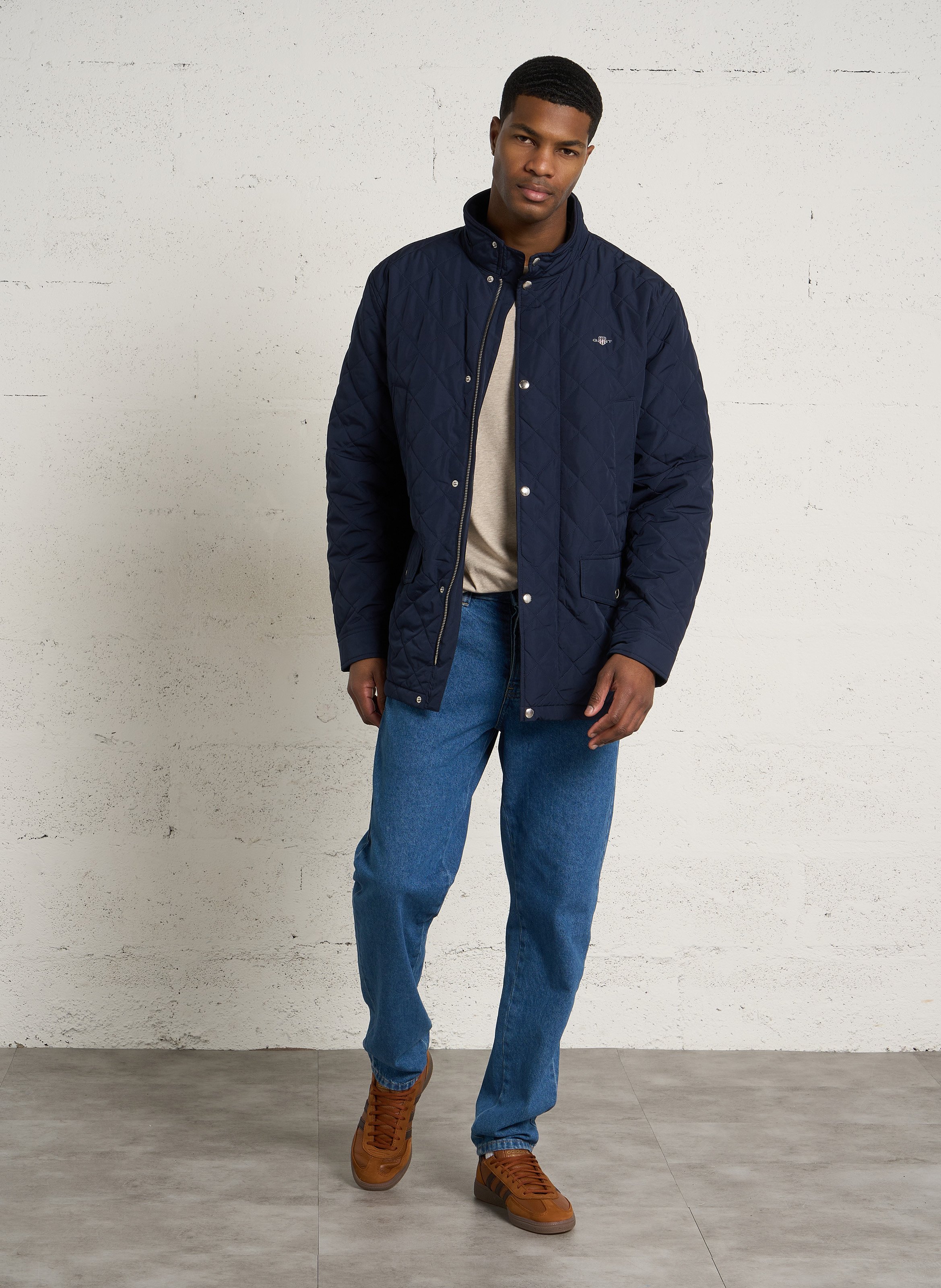 Veste droite matelassée unie GANT Bleu