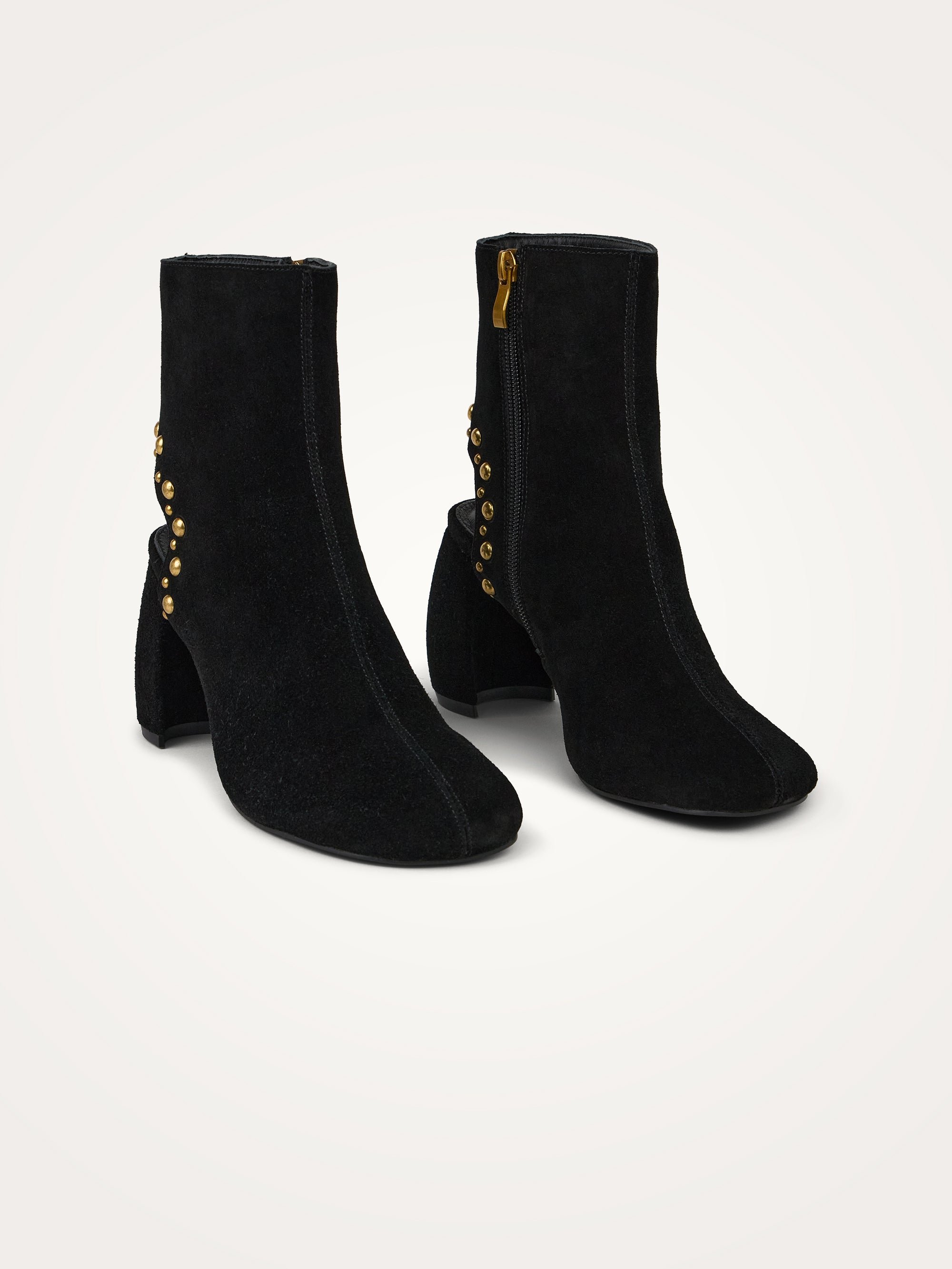 Half-moon heel ankle boots VANESSA WU Black