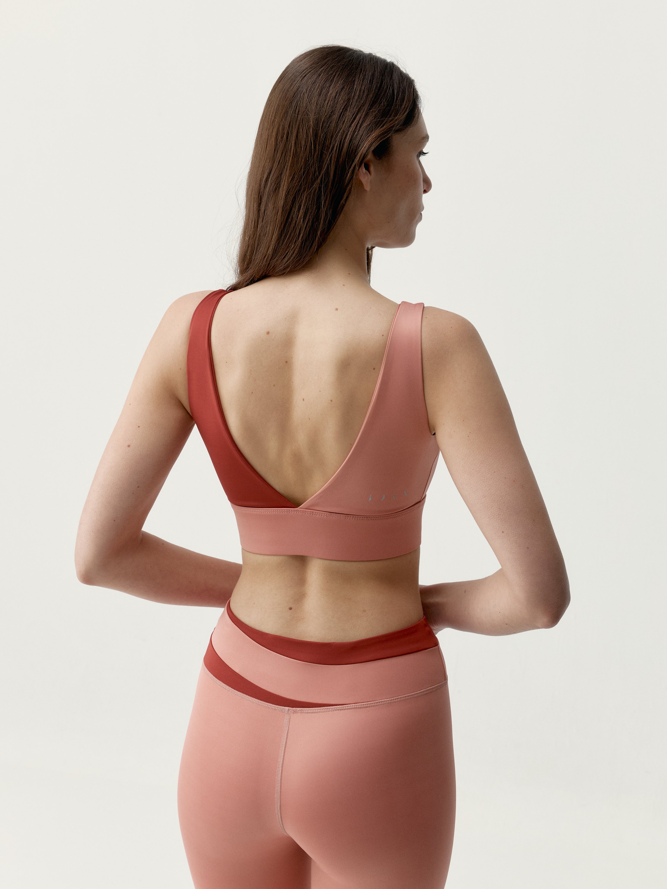 Brassière de sport réversible performance fixation moyenne kate BORN Orange