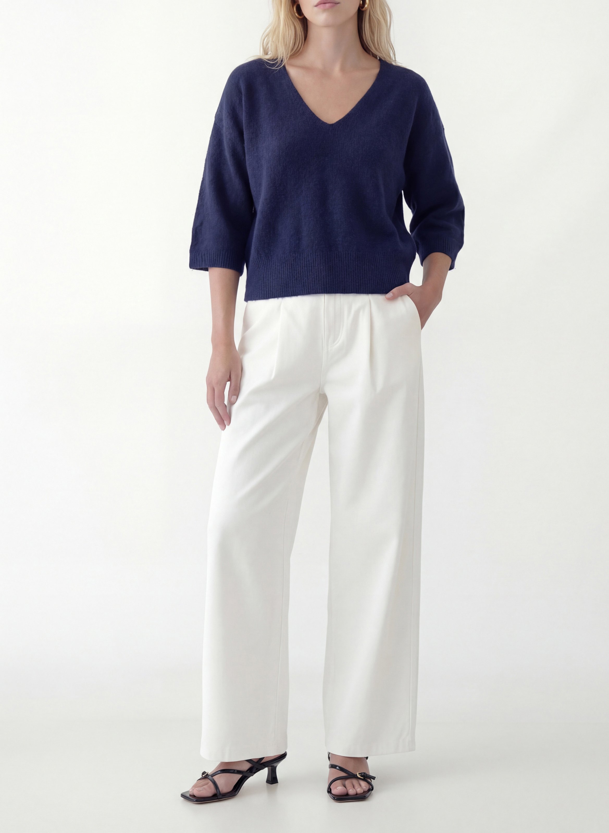 Pullover mit V-Ausschnitt KOOKAI Blau