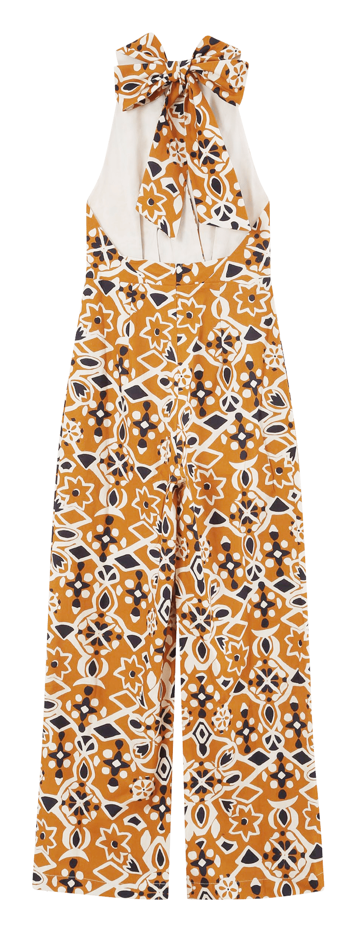 Bedruckter Jumpsuit mit offenem Rücken GRACE ET MILA Orange