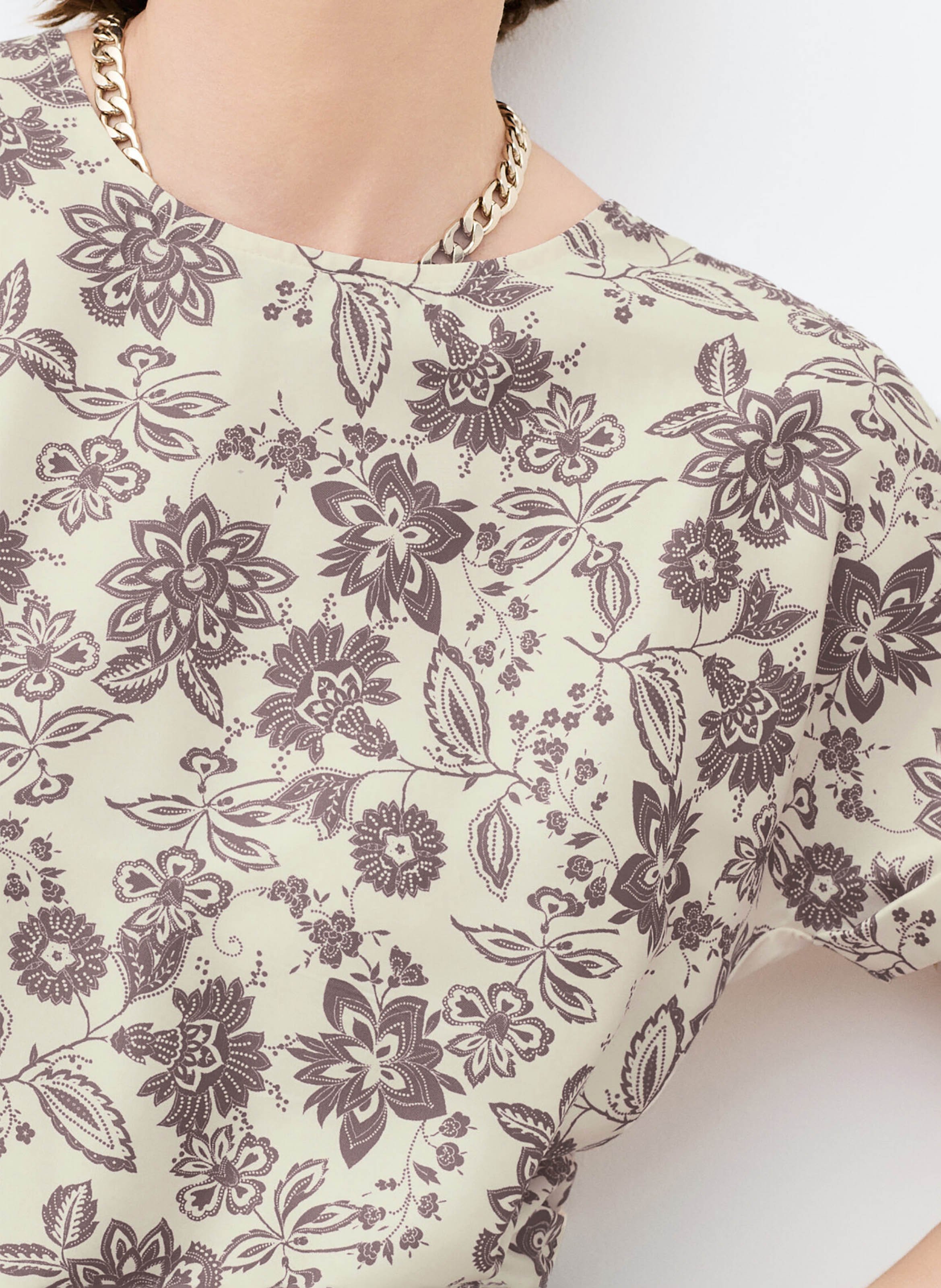 T-shirt met print CAROLL Bruin