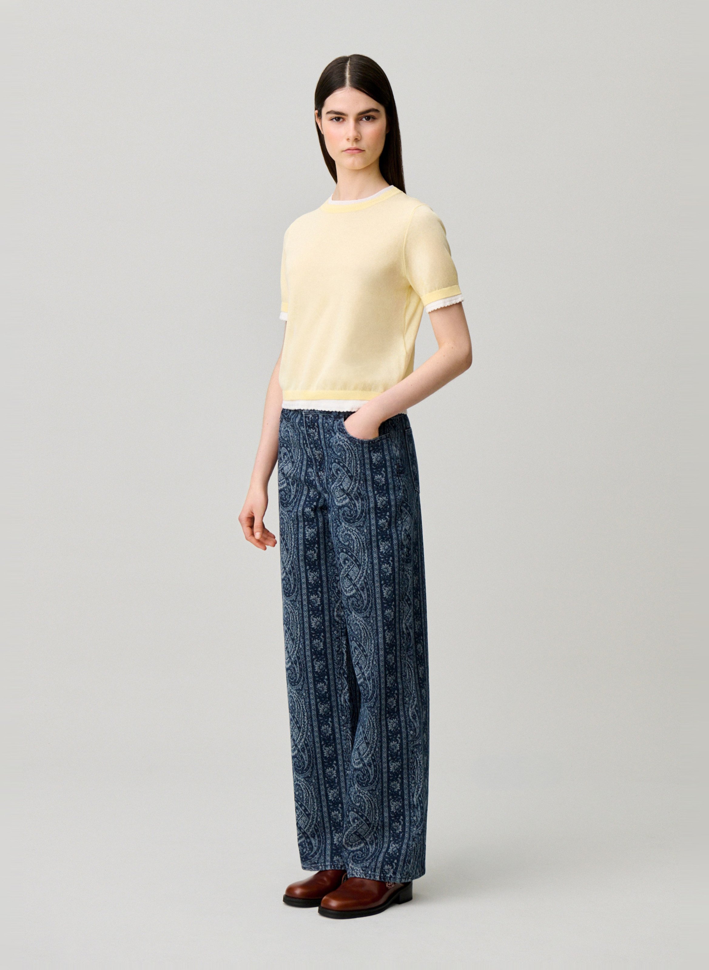 Rechte trui | katoenblend CLAUDIE PIERLOT Beige