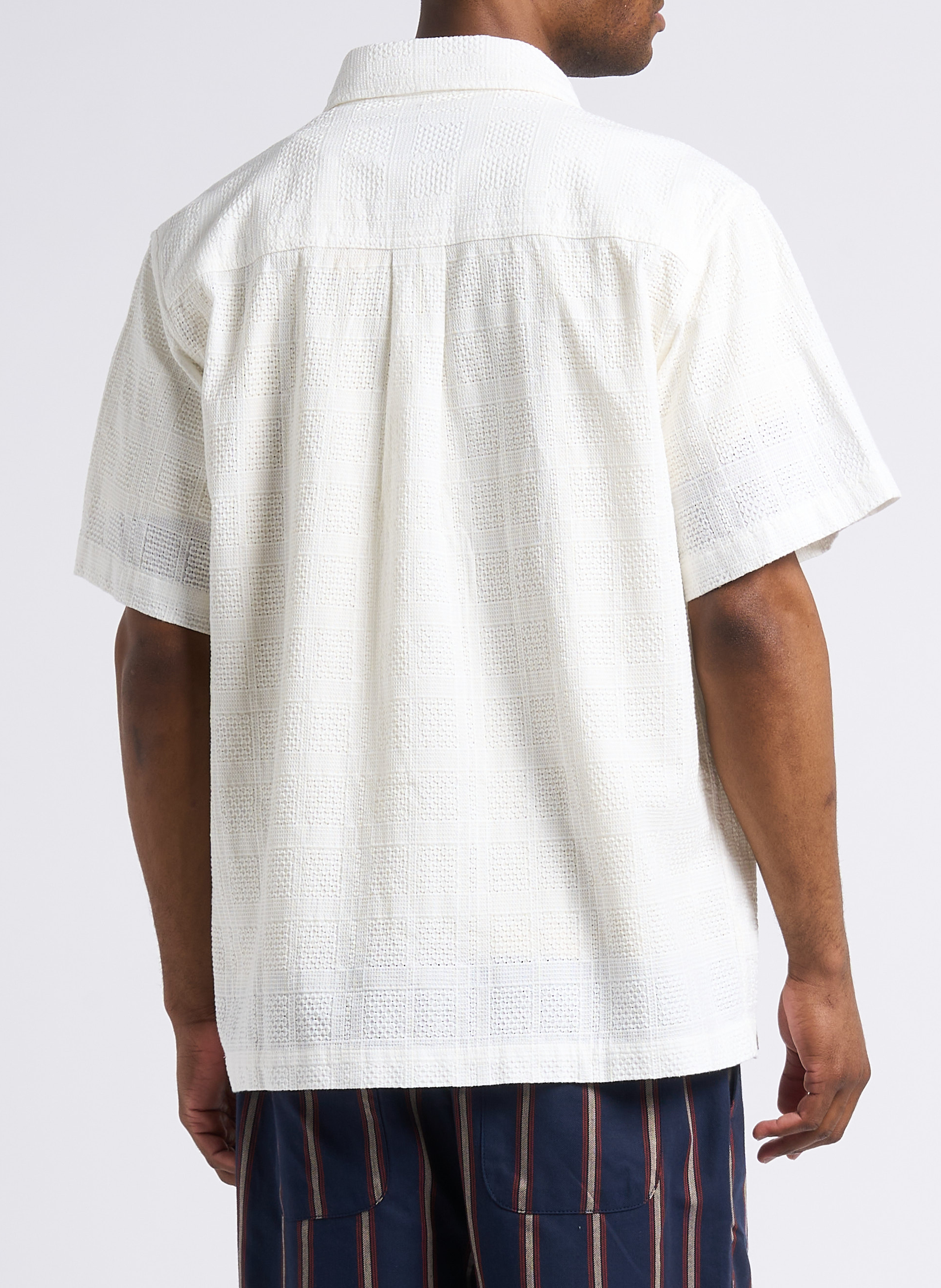 Chemise droite col classique en coton LES DEUX Beige