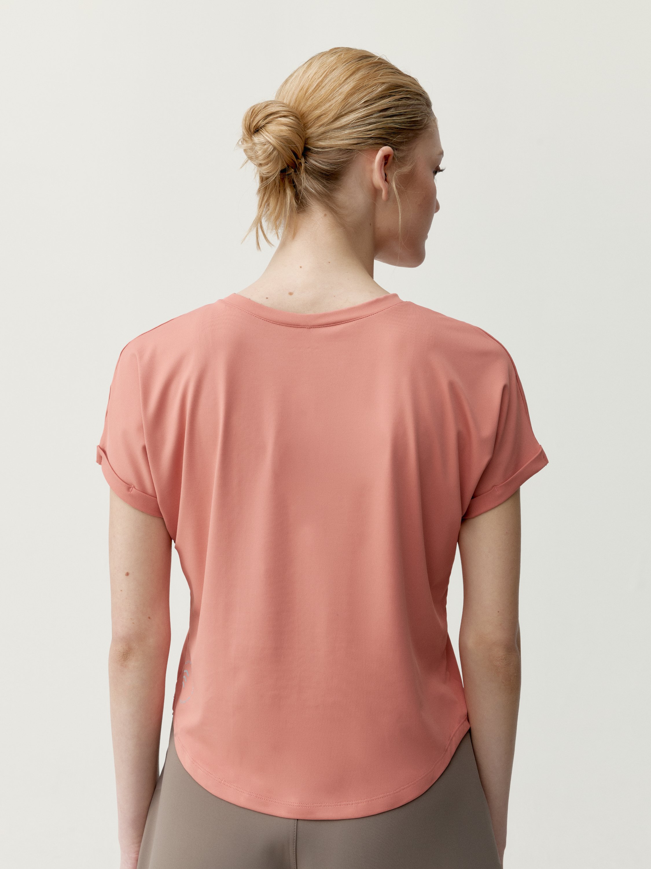 Short-sleeved azami t-shirt | Orange BORN Women