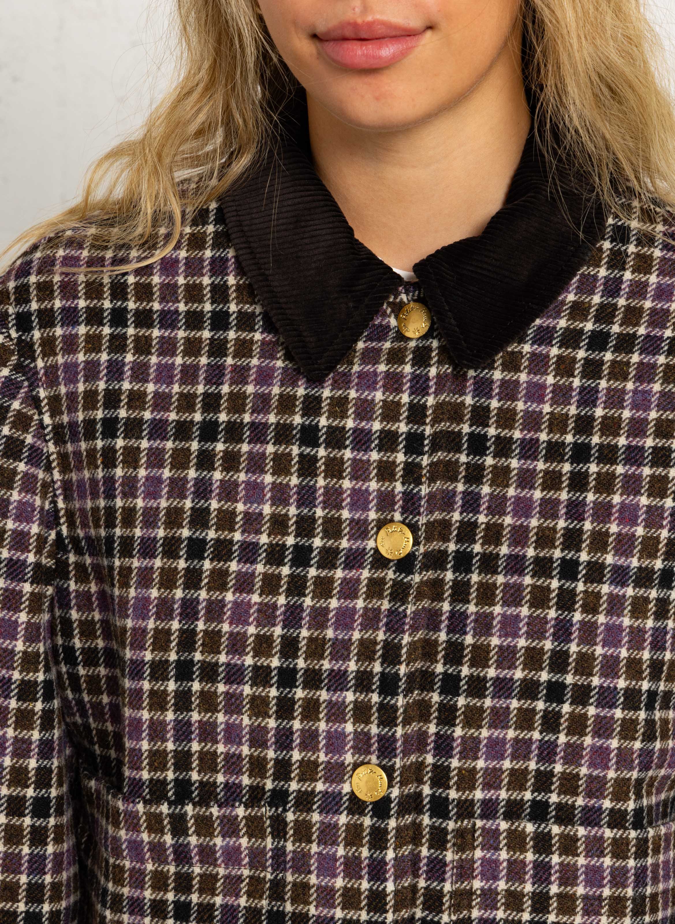 Oversized wool jacket DES PETITS HAUTS Multicolored