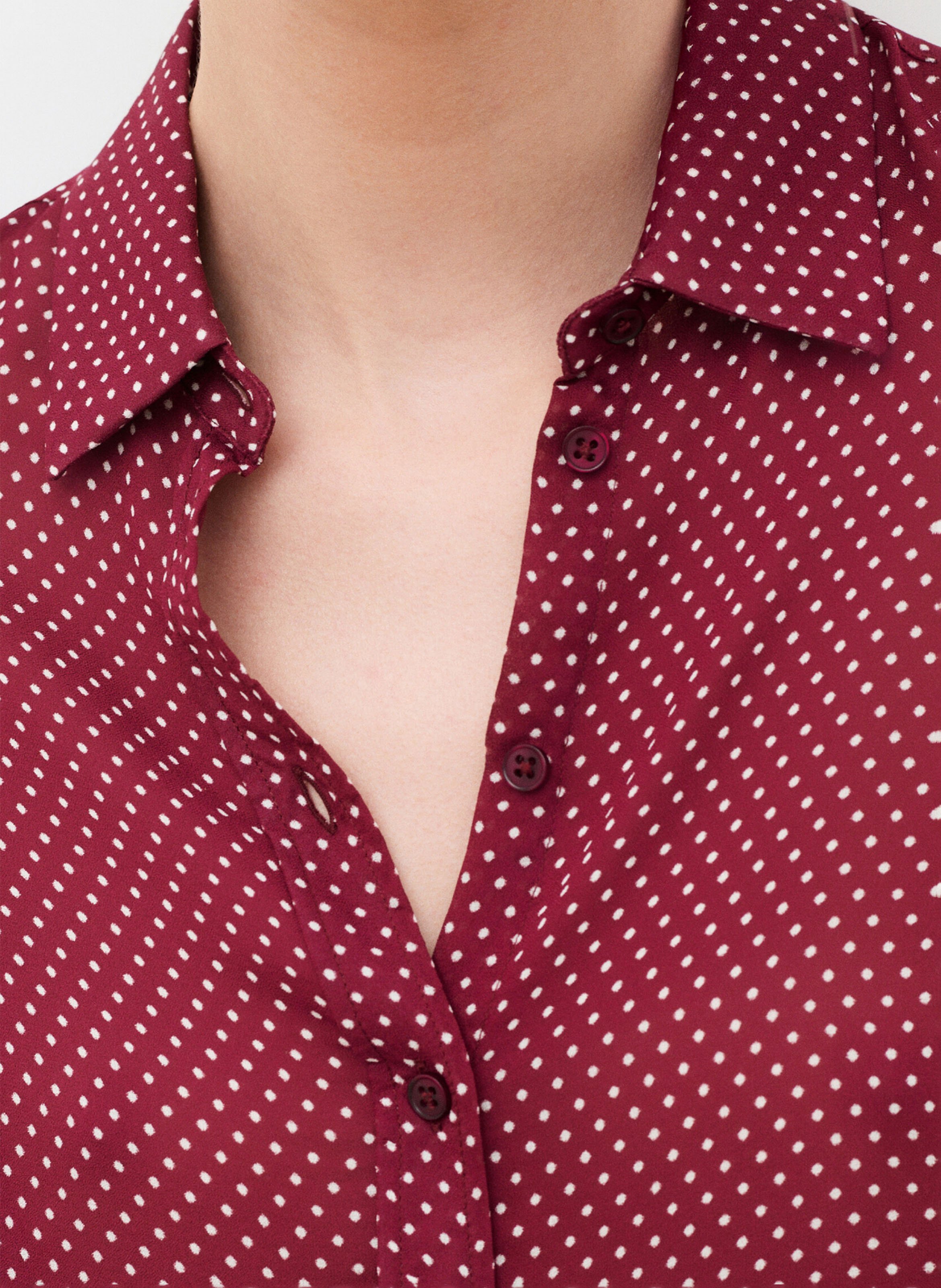 Chemise col classique  CAROLL Rouge