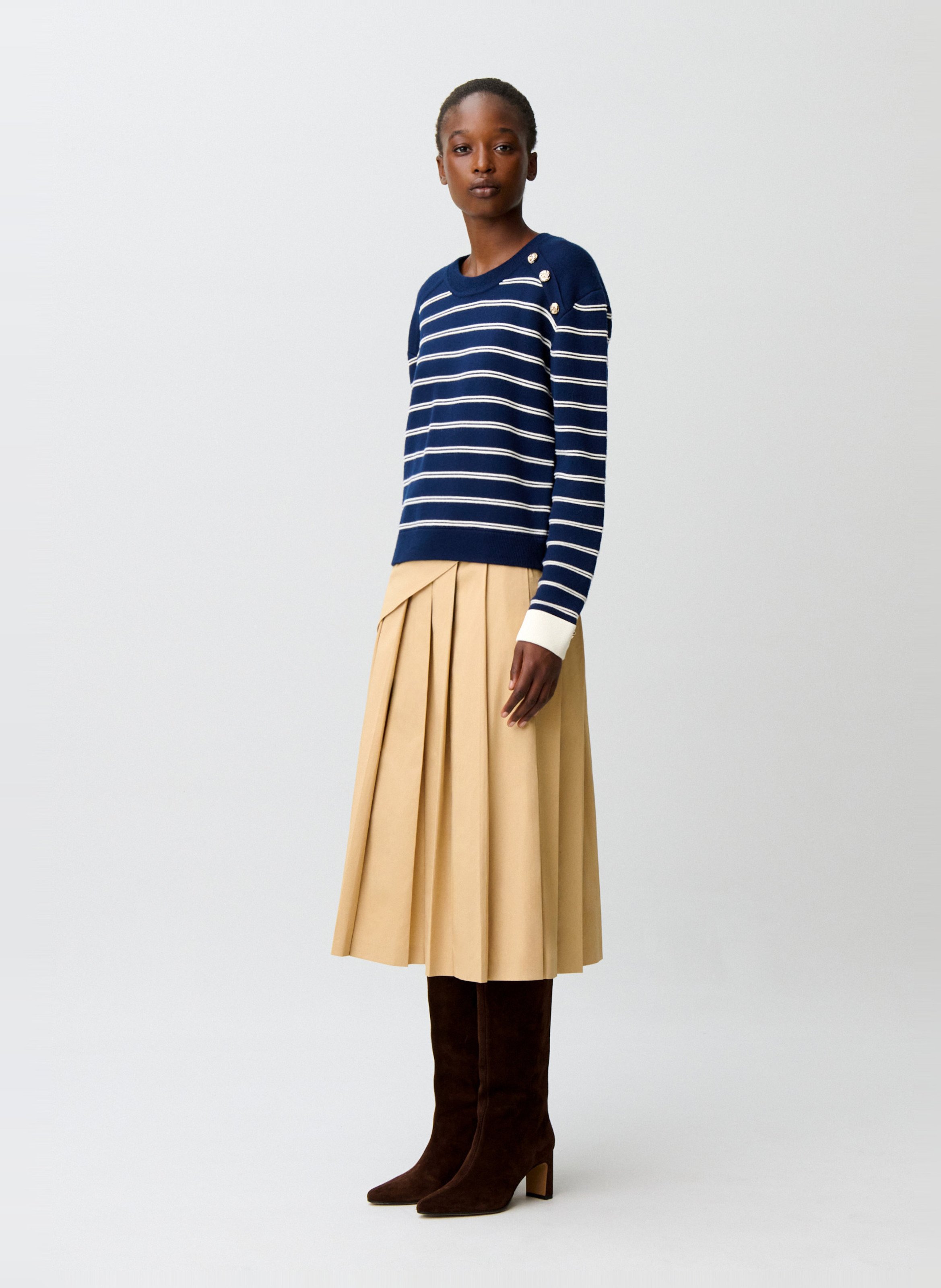 Pull droit en laine mélangée CLAUDIE PIERLOT Multicolore