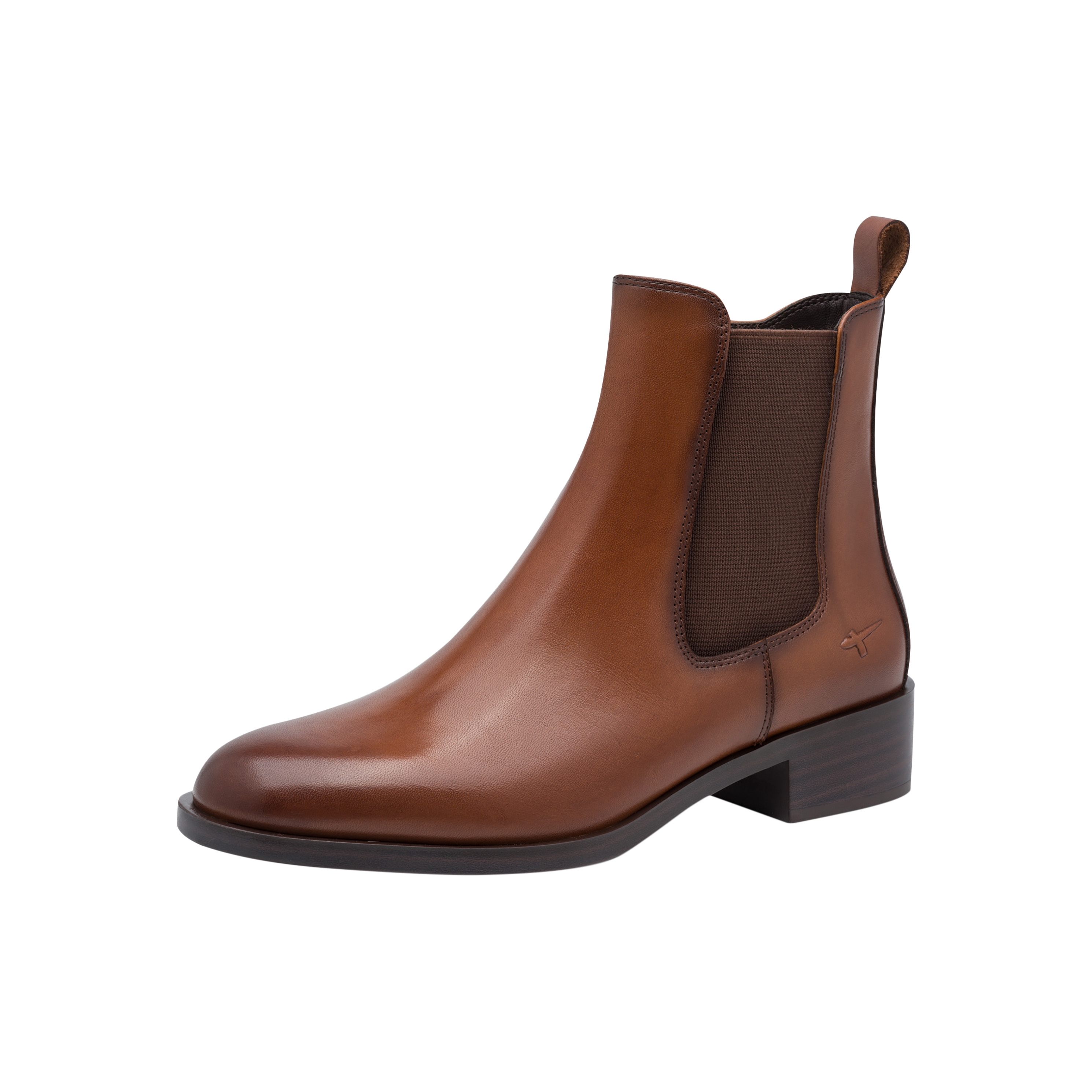 Leather ankle boot TAMARIS Brown