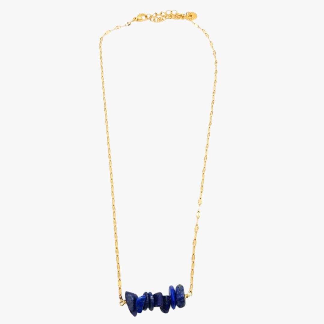 Lapis lazuli necklace GINANDGER Blue