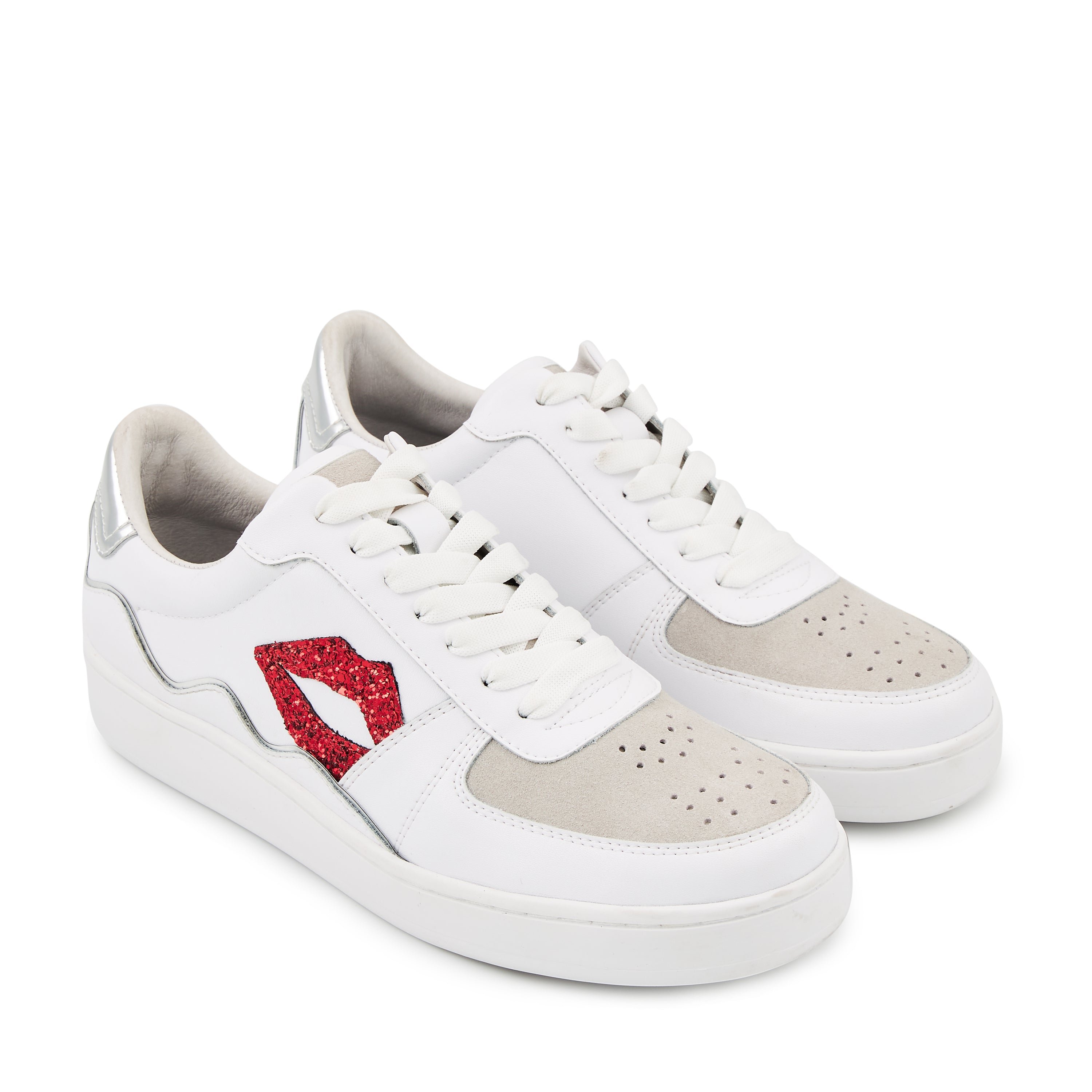 Sneakers en cuir Blanc