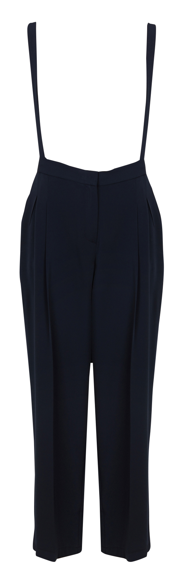 Wijde broek met bretels Blauw