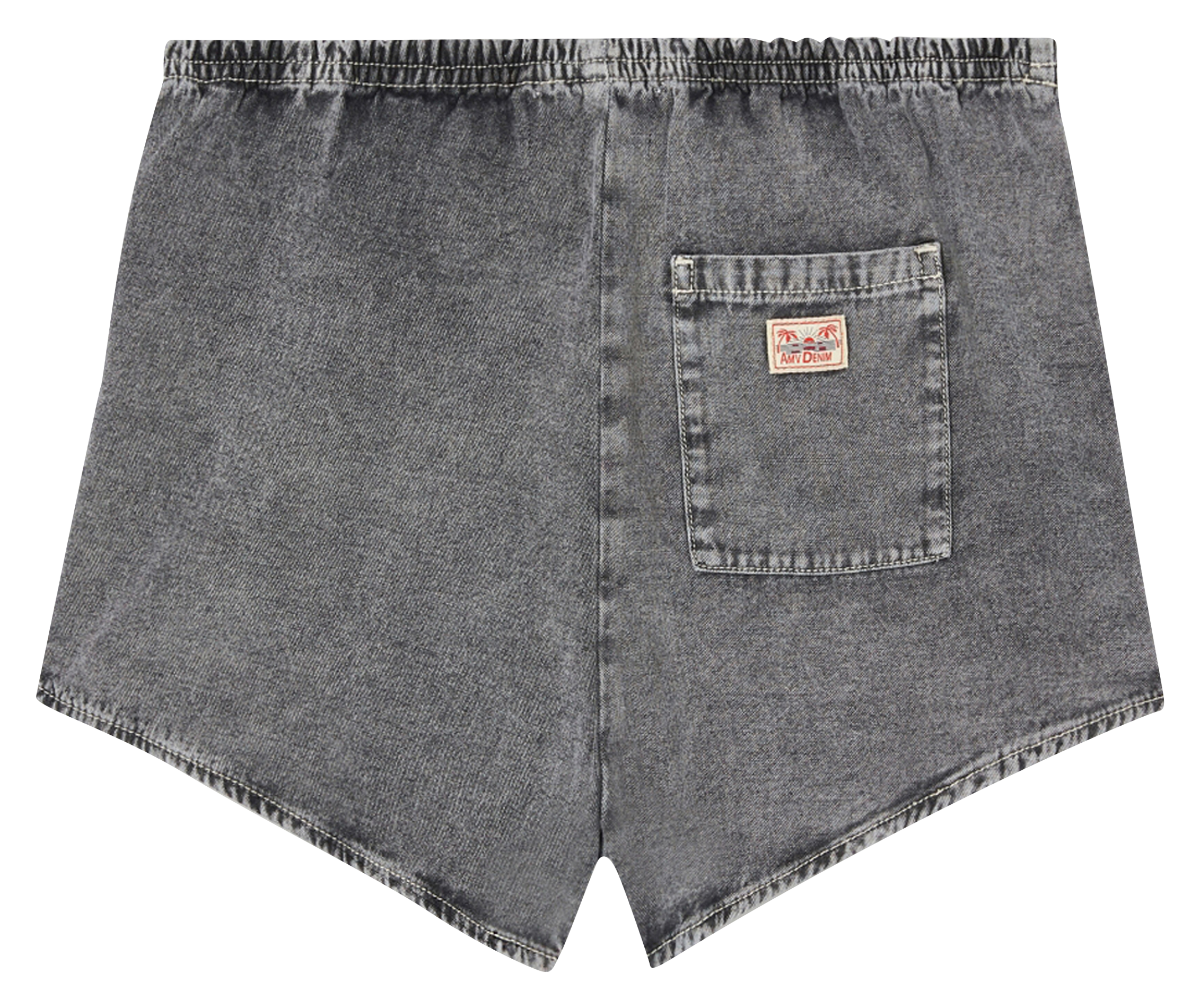 Short droit en coton AMERICAN VINTAGE Gris