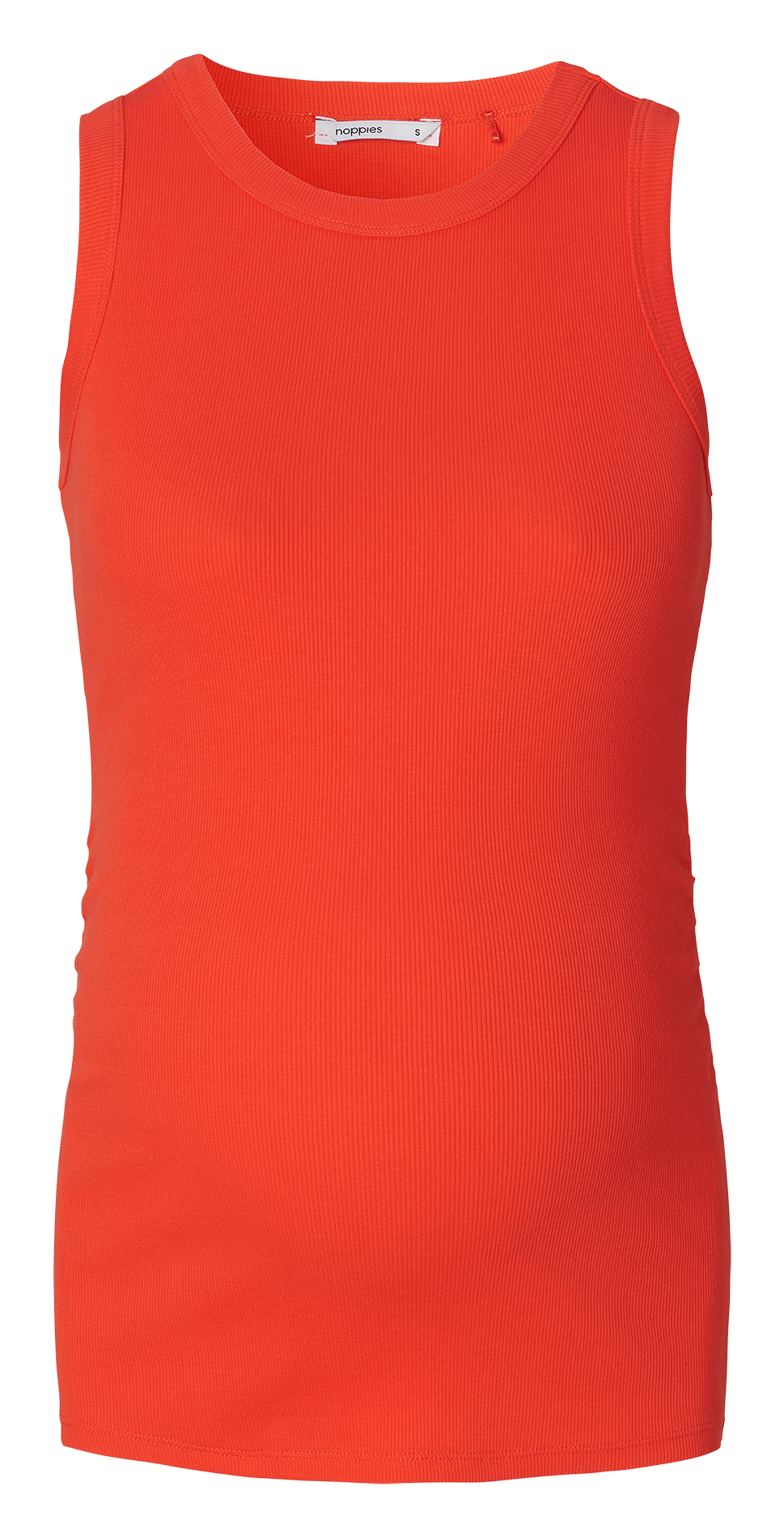 Singlet van biokatoen met ribtextuur KAYSA Rouge