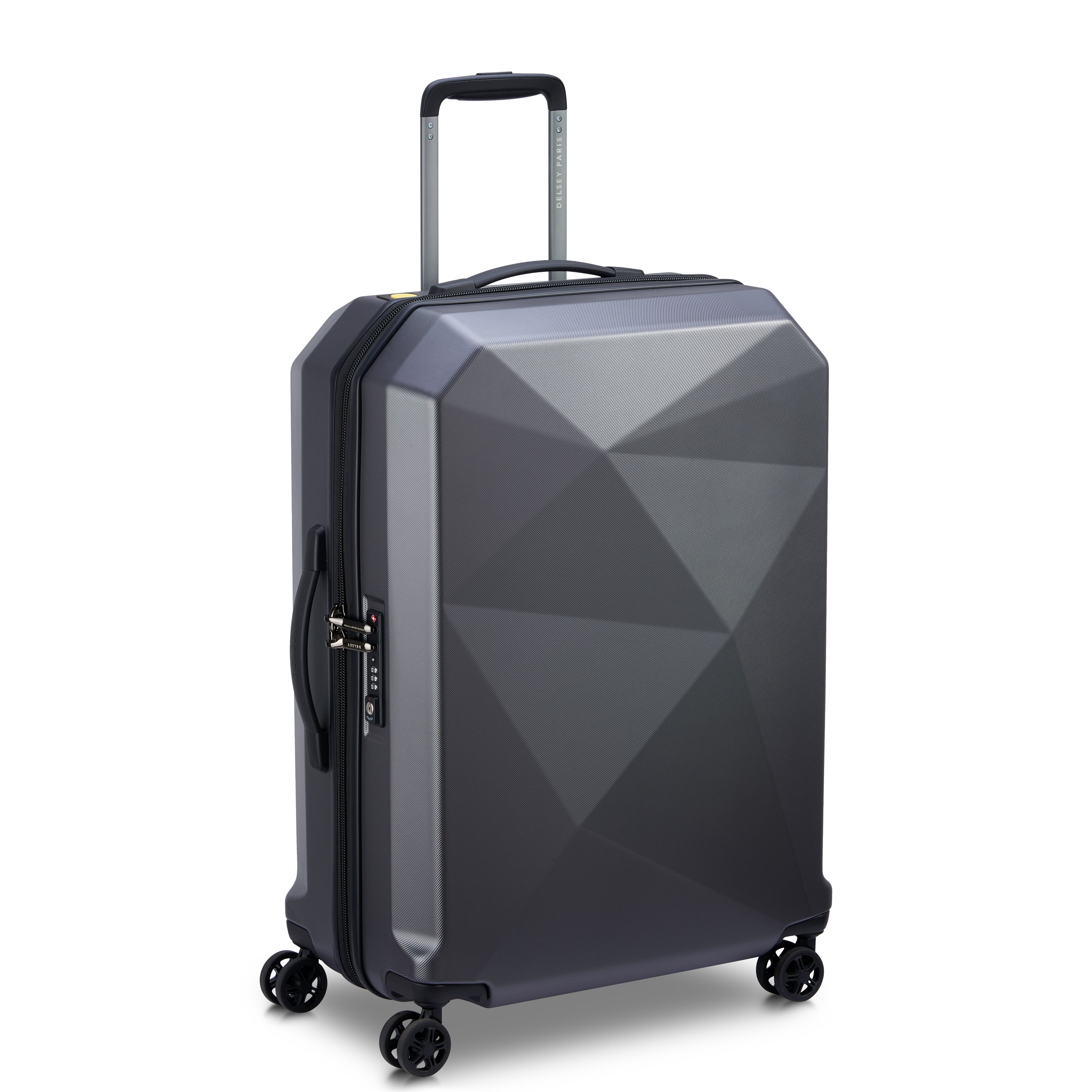 Rigid hold suitcase Grey