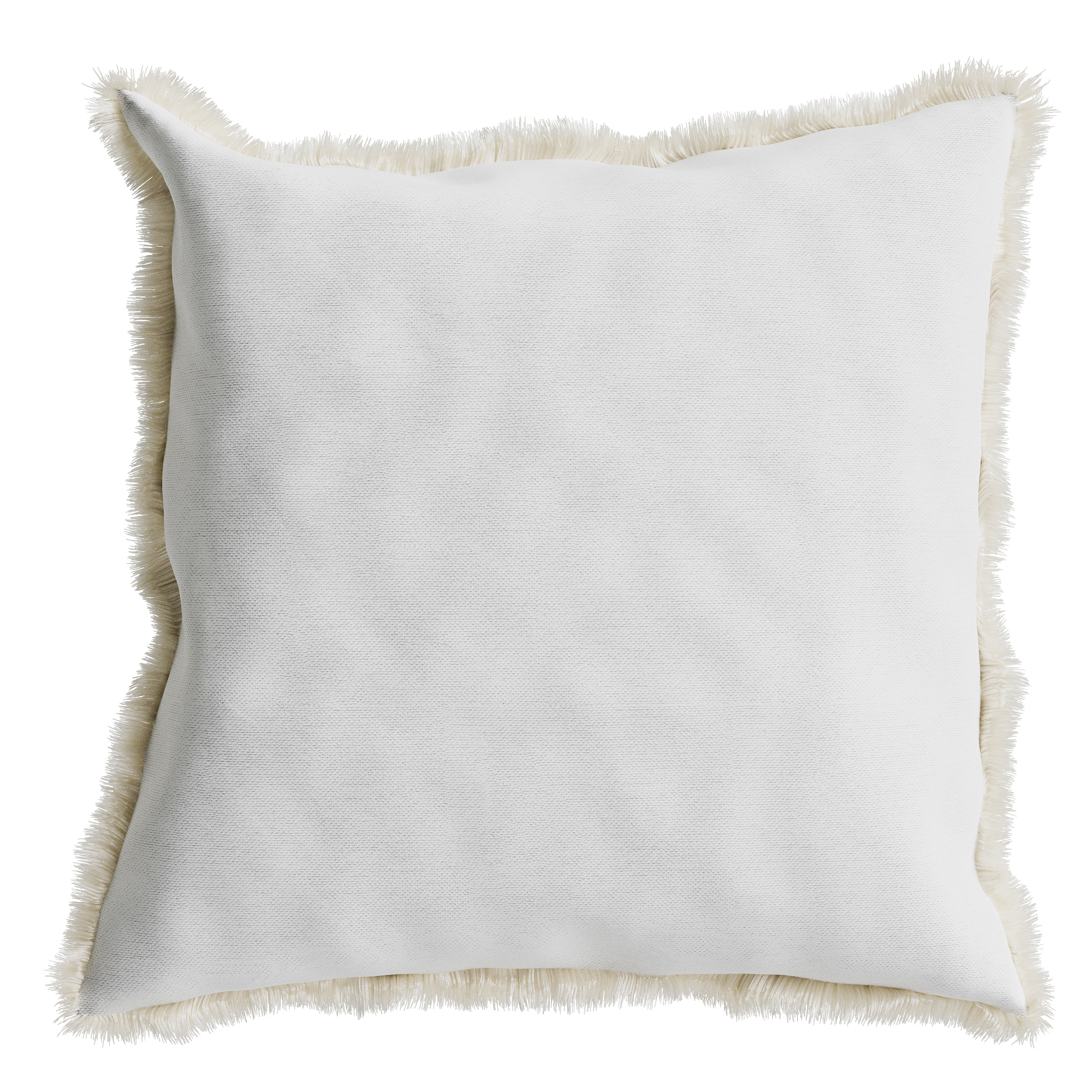 Square blue tropical foliage cushion POTIRON PARIS Multicolored