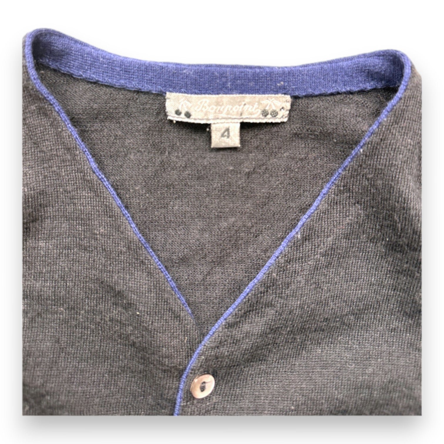 Black Kids Cardigan - 4 years BONPOINT - Seconde Main Black