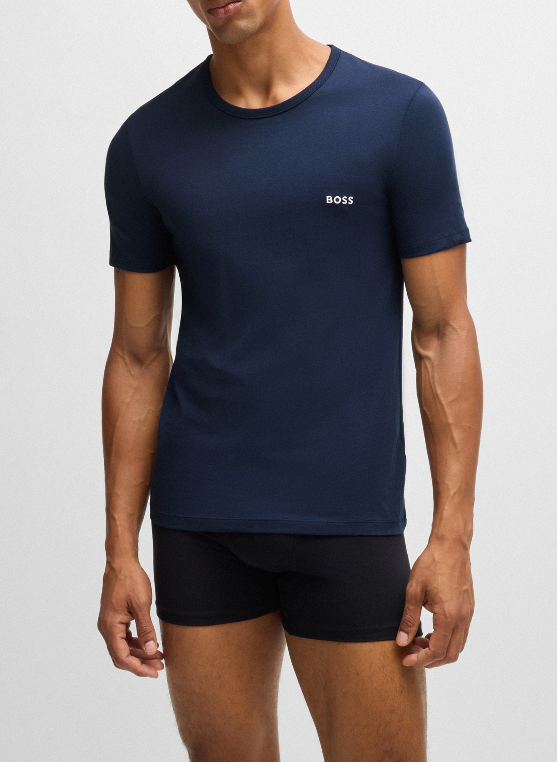 Pack of 3 round-neck cotton T-shirts BOSS