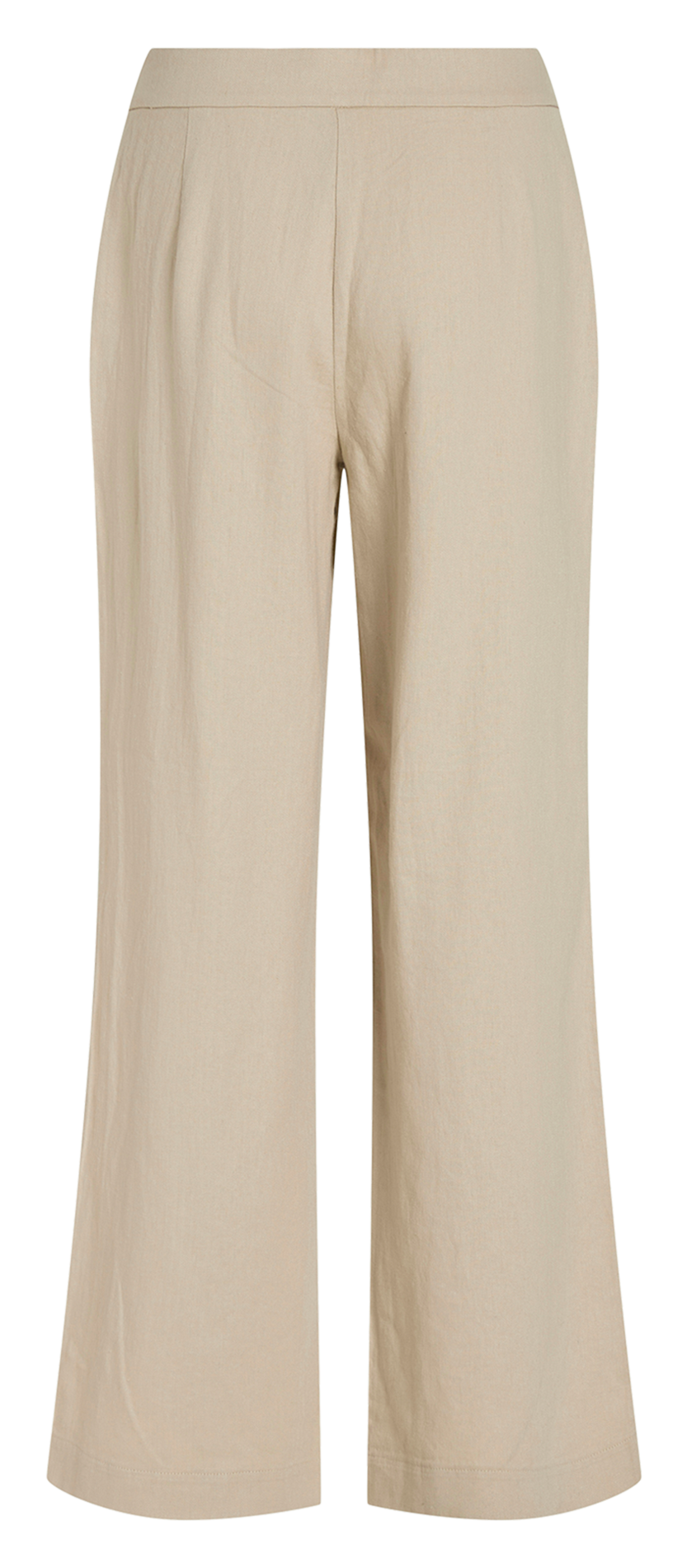 Wide-leg linen-blend pants VILA Grey