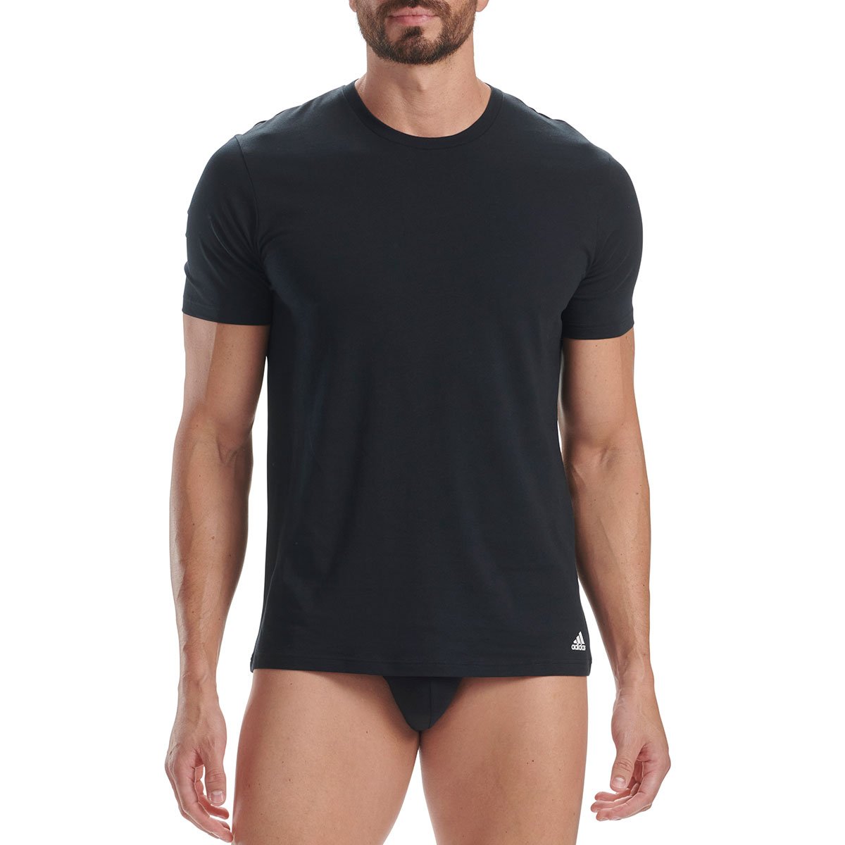 Pack of 2 round-neck T-shirts ADIDAS UNDERWEAR Black