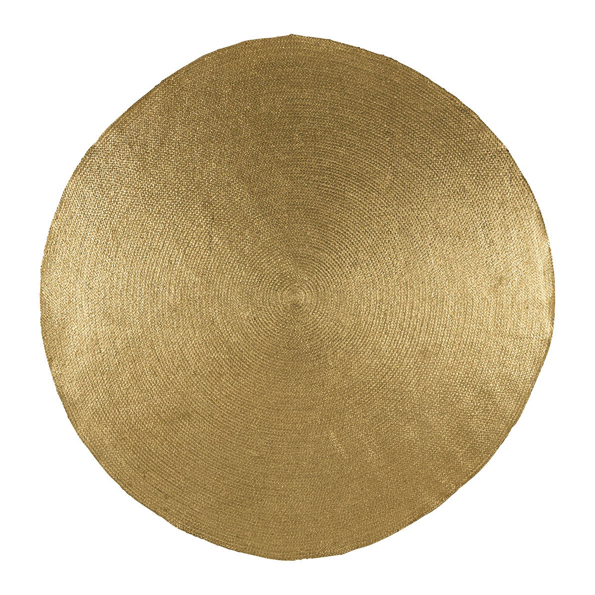 Round jute rug BLANC D'IVOIRE Golden