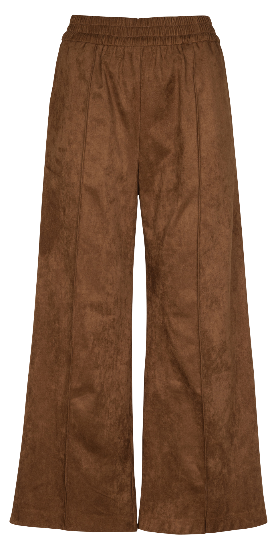 Pantalon large aspect velours SUNCOO Marron