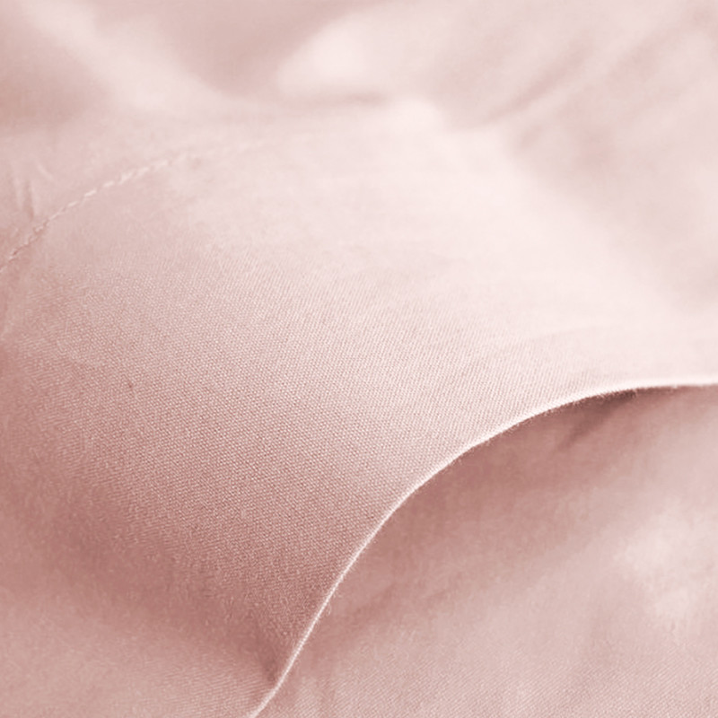 Flat sheet "premium" for single & double beds COTON PUR Pink