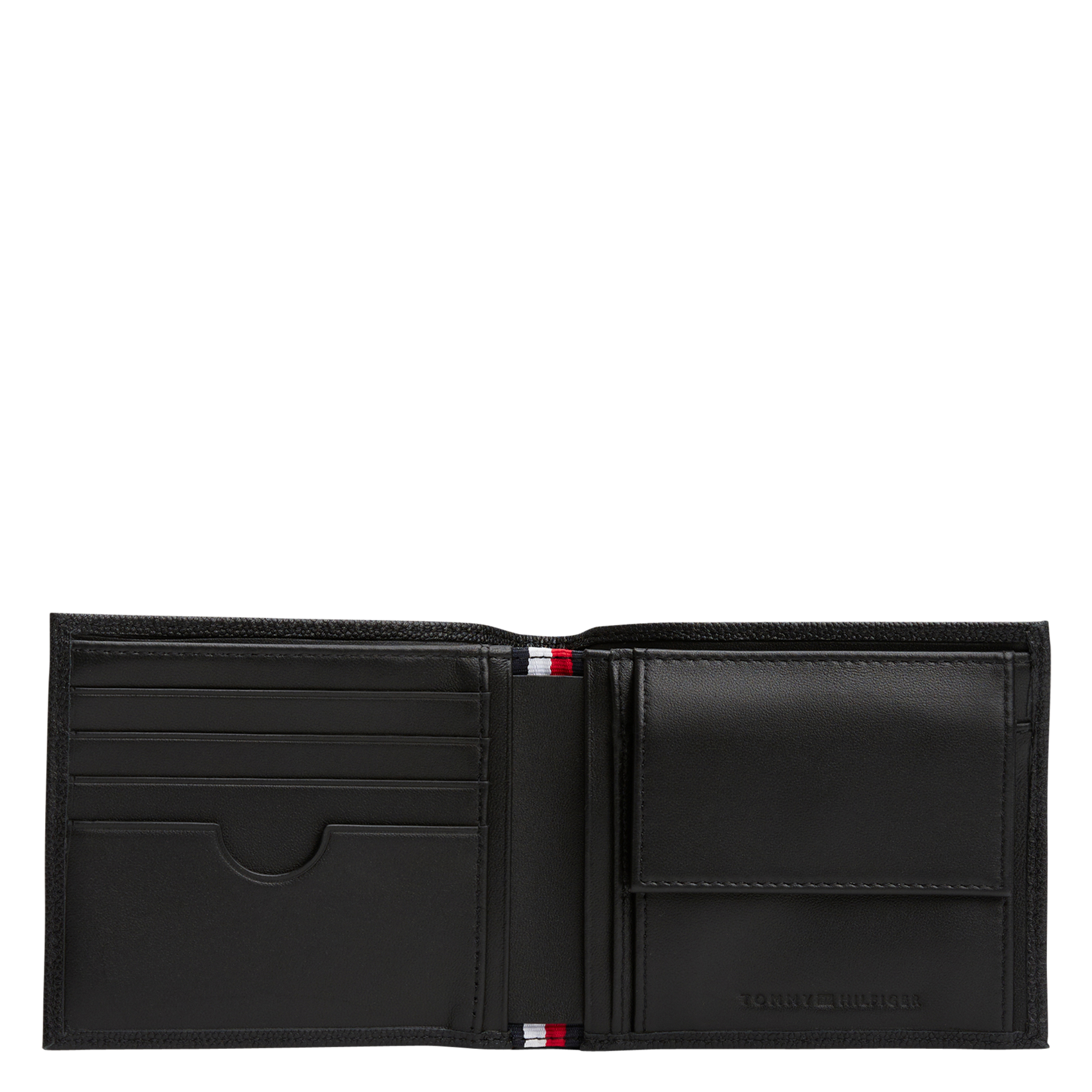 Solid leather wallet TOMMY HILFIGER Black