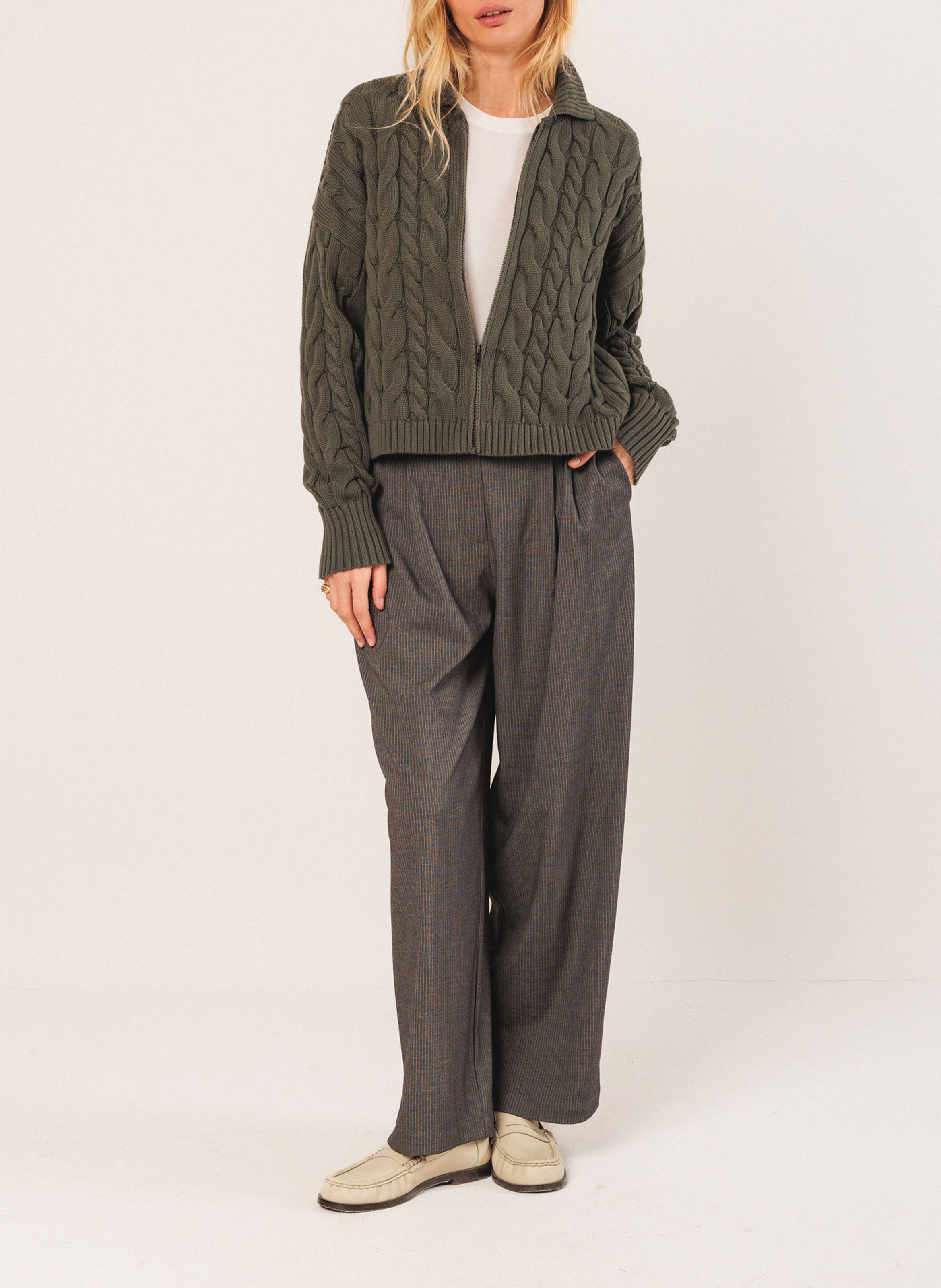 Wide trousers INDI & COLD Silver