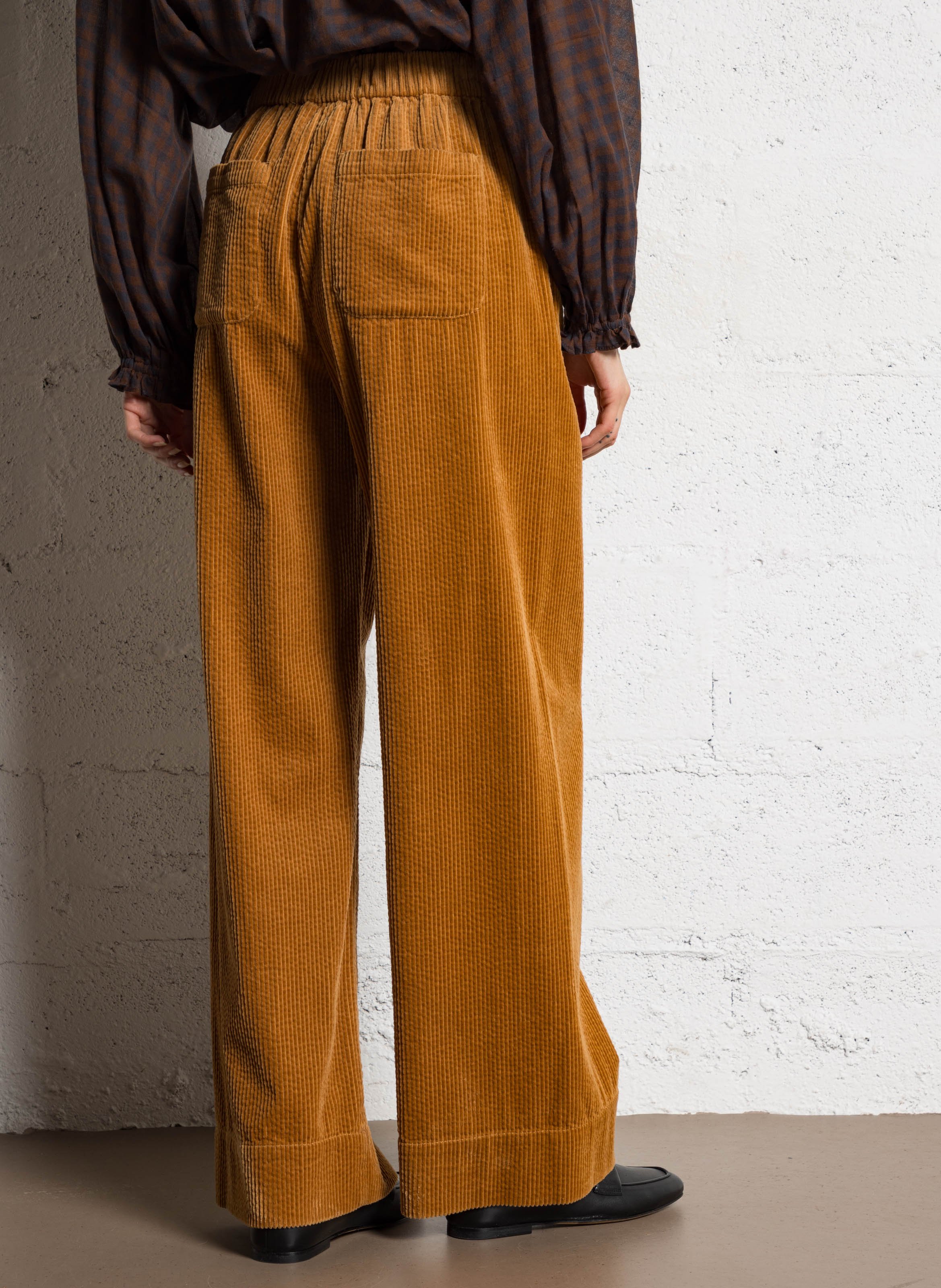 Flared cotton pants JC SOPHIE Brown