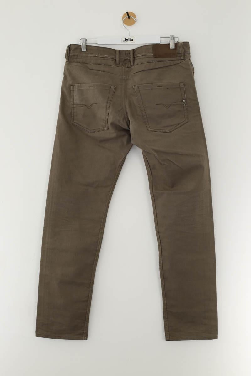 Cotton straight jeans DIESEL  - Seconde Main Brown