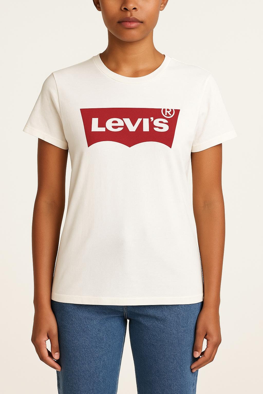 Tommy Badge T-shirt LEVI'S - Seconde main White