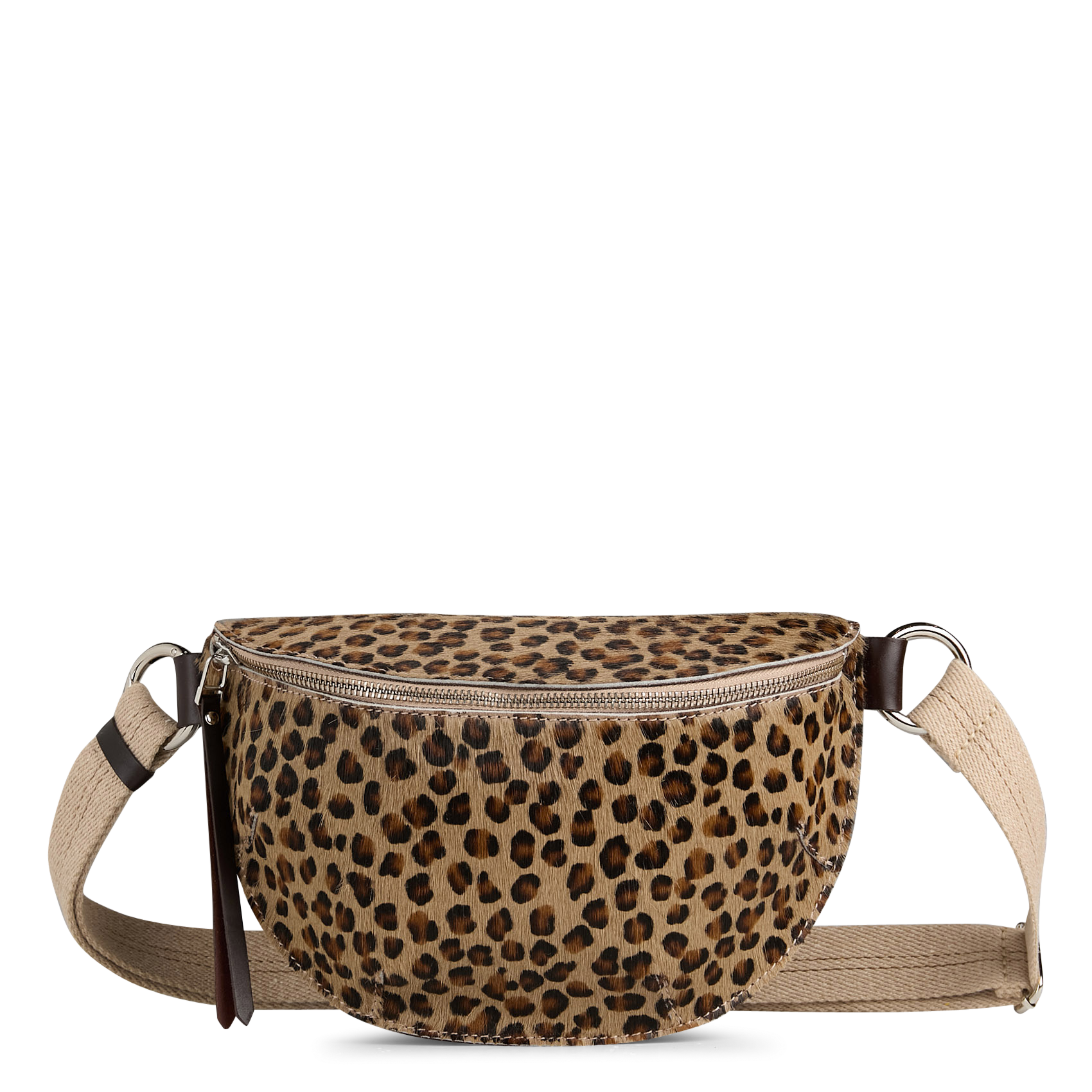 Sac banane léopard en cuir BELLEROSE Multicolore