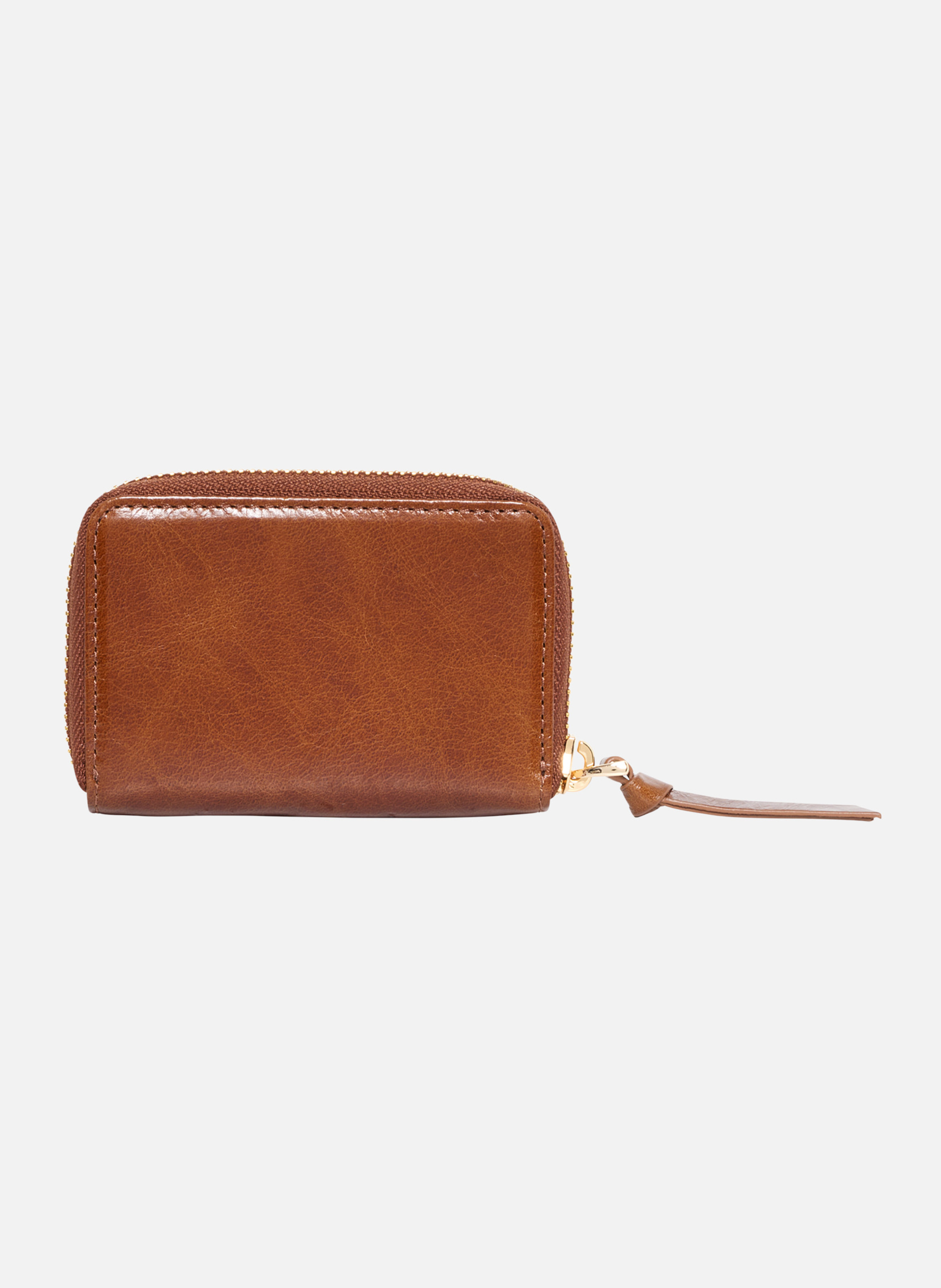 Amelia leather coin purse THE KOOPLES Brown