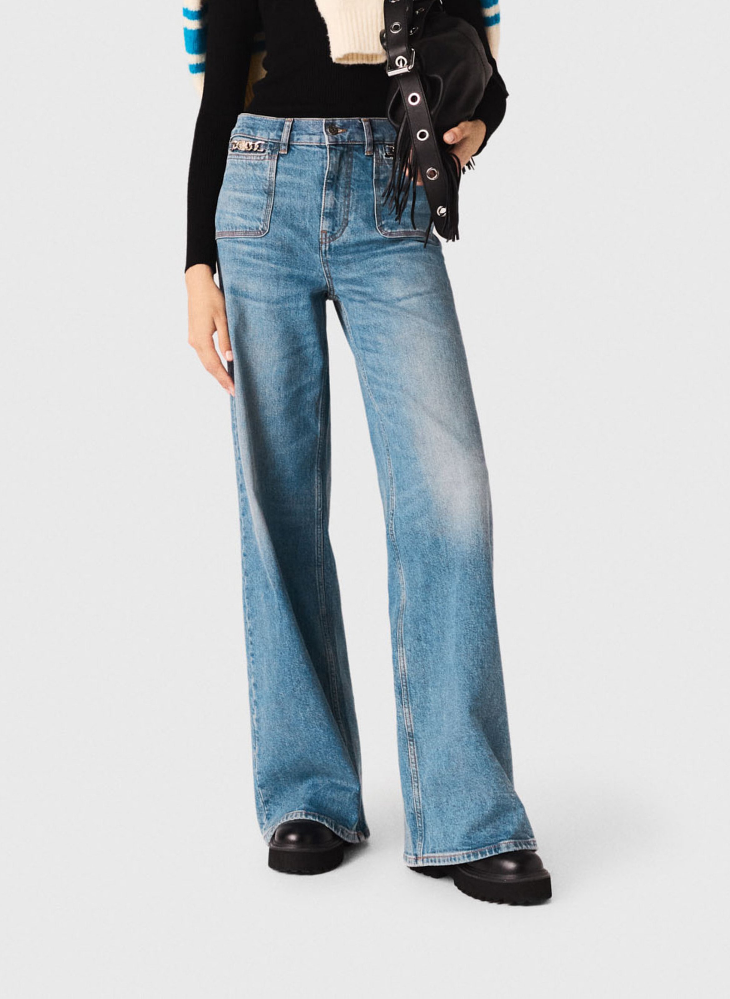 Rechte jeans MAJE Blauw