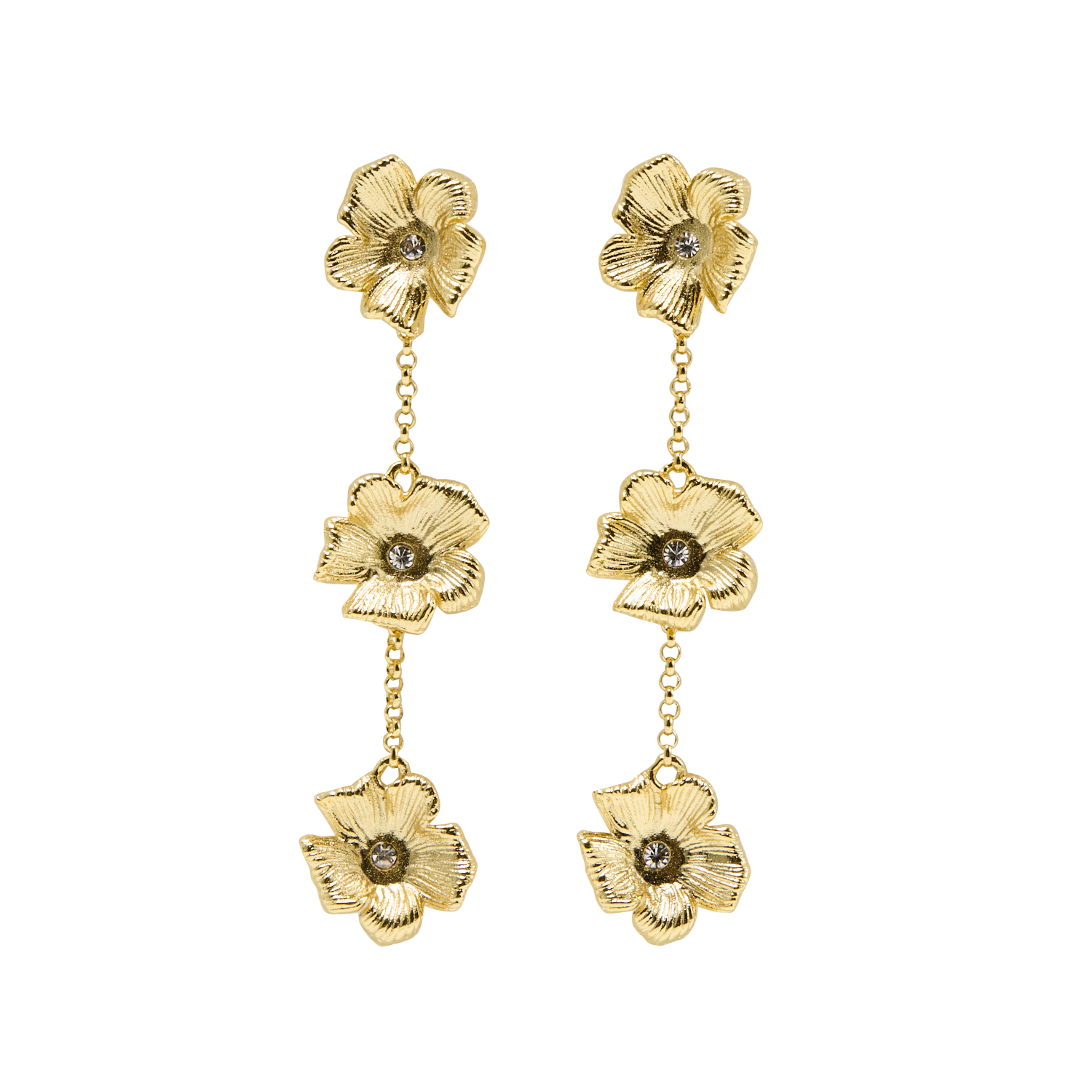 Oorbellen Fleurs MAJE Goudkleurig