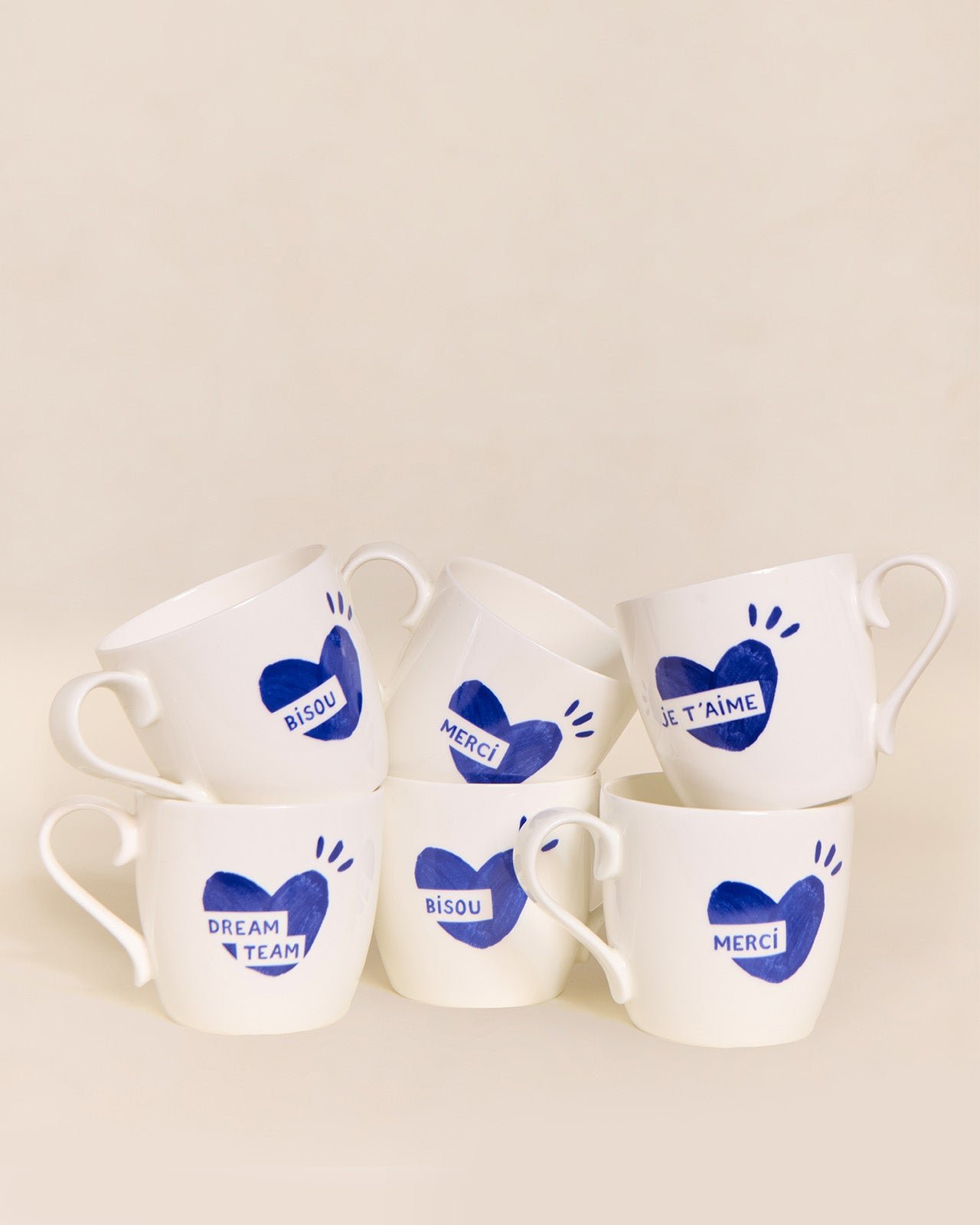 Le mug cœur merci EMOI EMOI Bleu