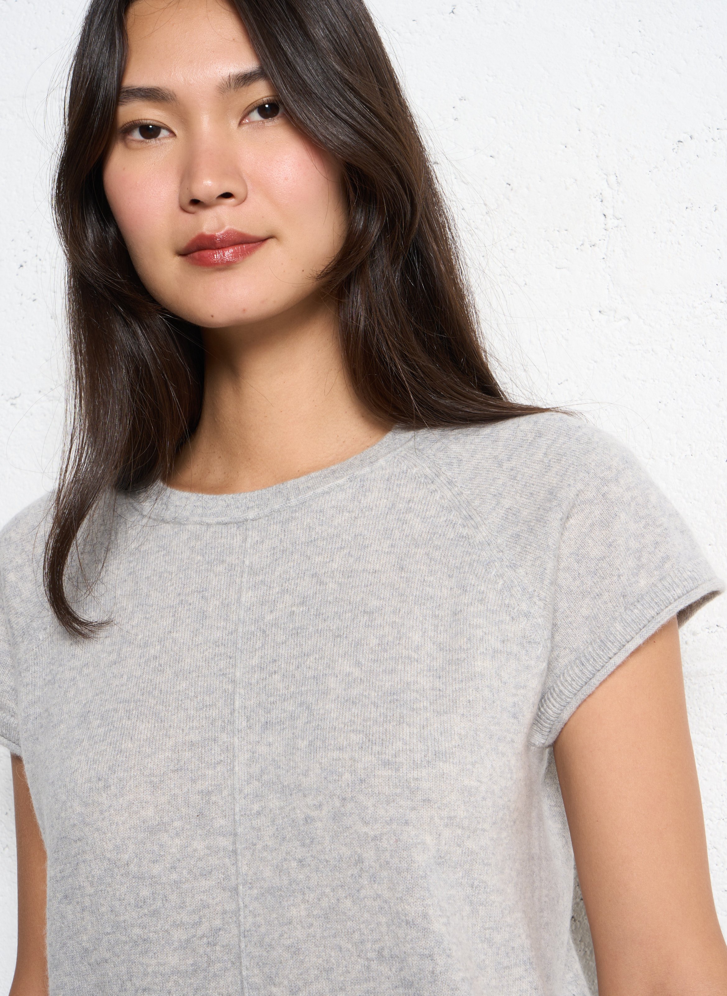 Pull oversize en cachemire MAISON 123 Gris