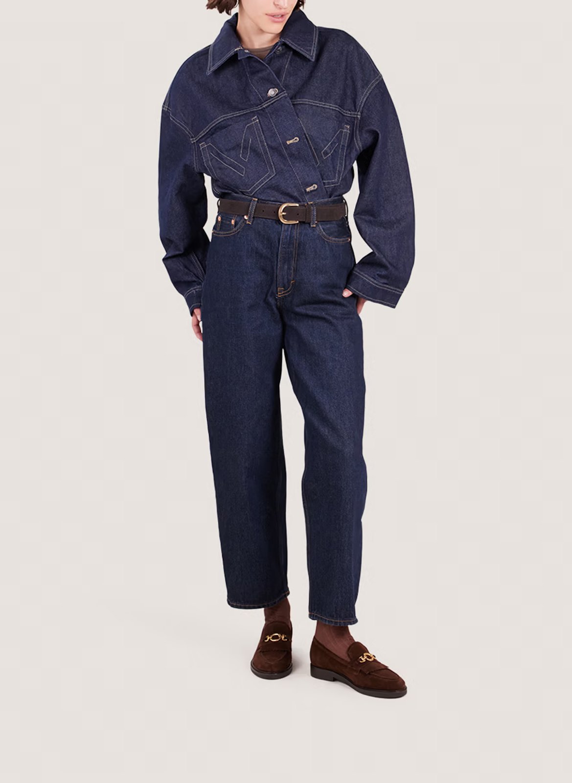 Leather loafers JONAK Brown