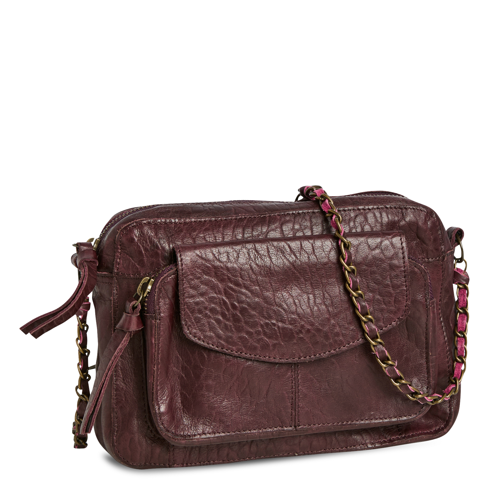 Dori leather shoulder bag PIECES